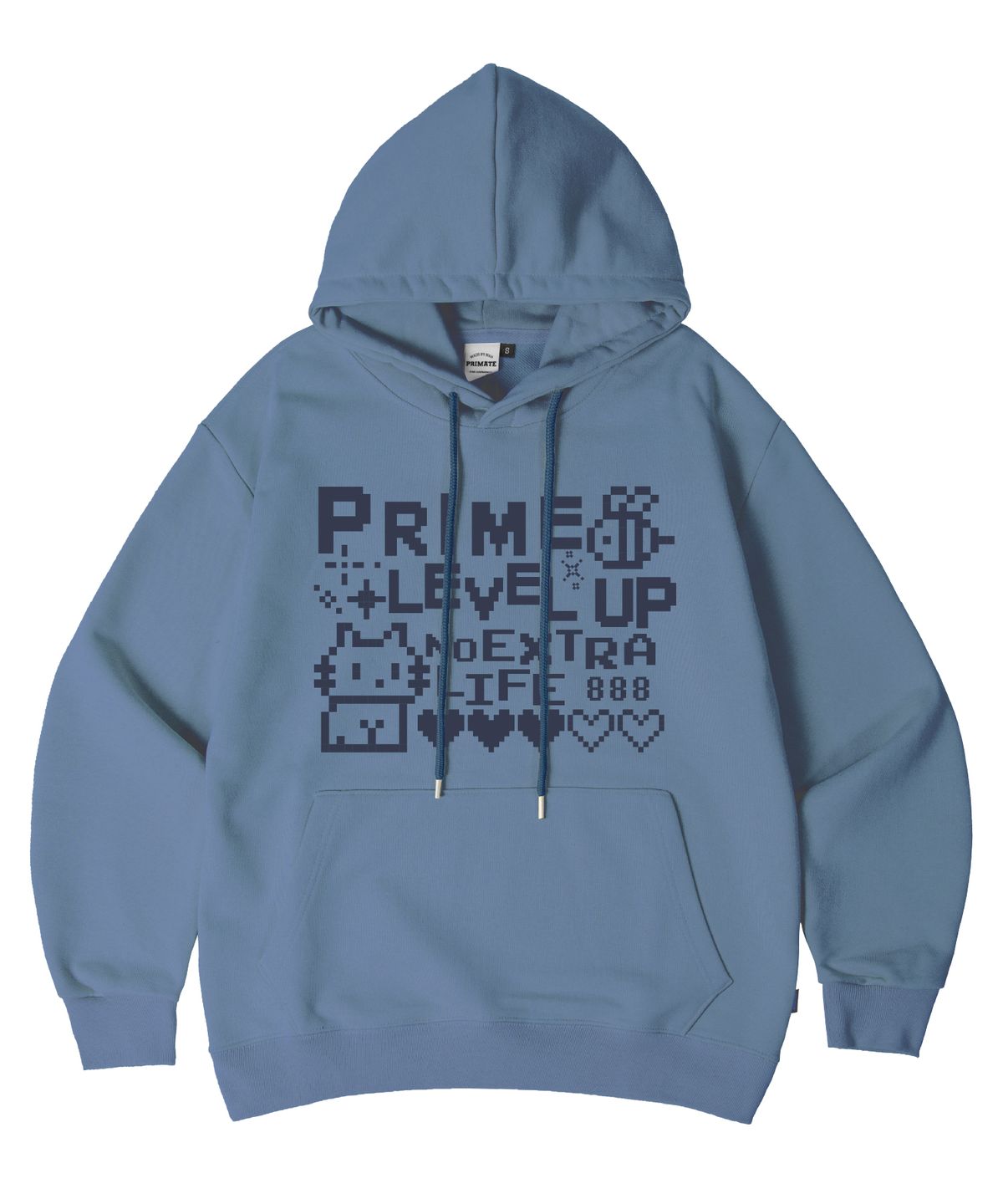 프라임에이트(PRIMATE) [기모/NO기모] LEVEL UP 오버핏 후드 티셔츠 11 COLORS