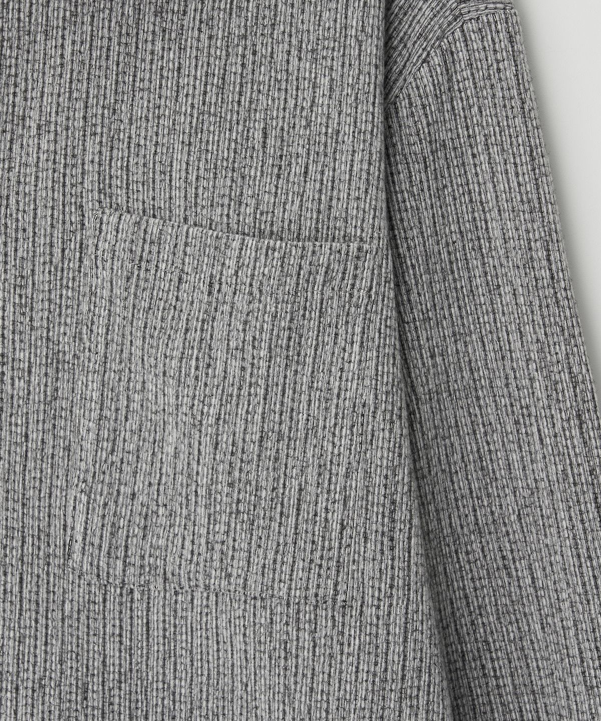 조질롱(JOJILONG) JN313 Soft Velvet Rib Shirt - GREY