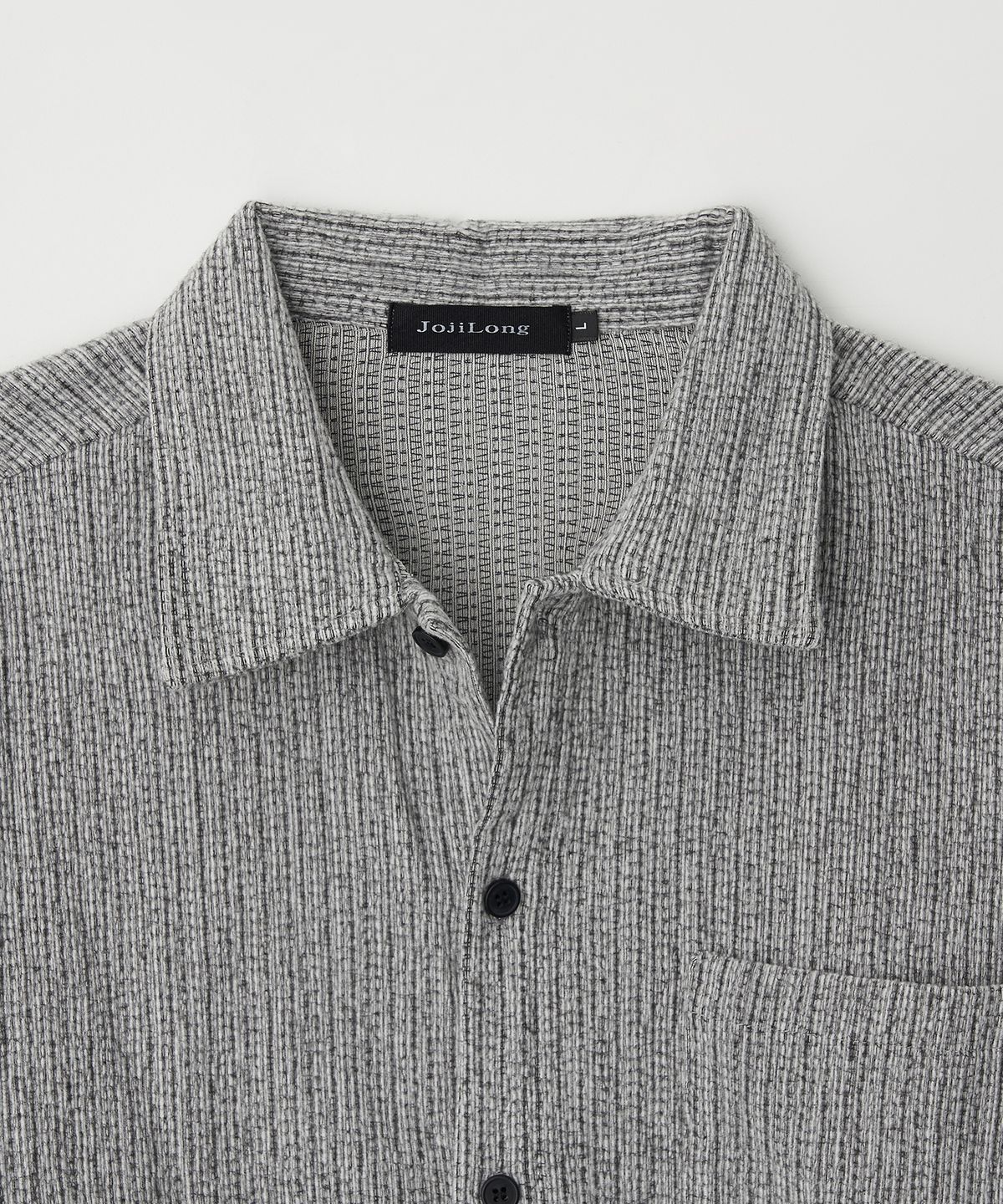 조질롱(JOJILONG) JN313 Soft Velvet Rib Shirt - GREY