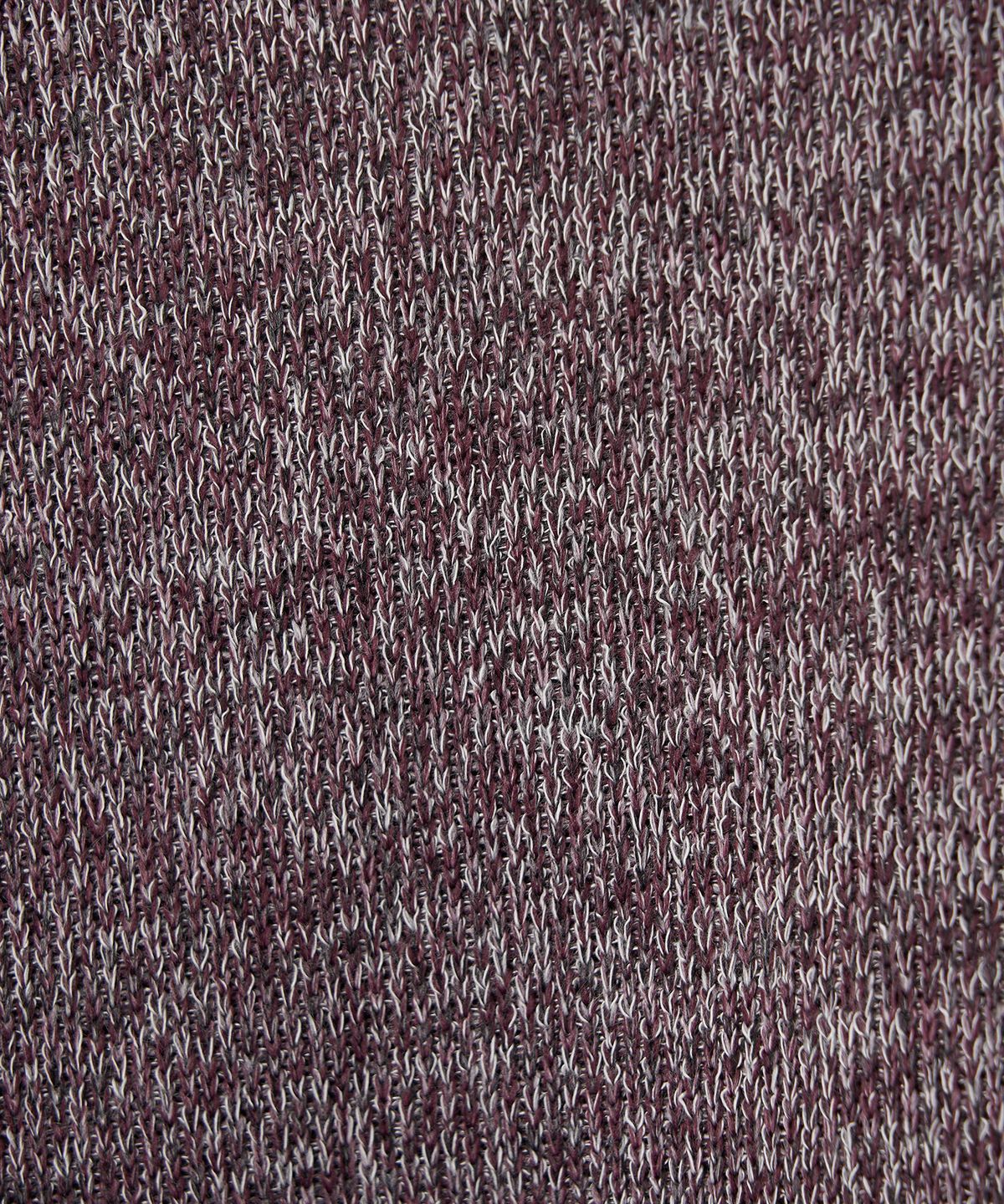 조질롱(JOJILONG) JN318 Herringbone Knit Pullover - WINE MELANGE