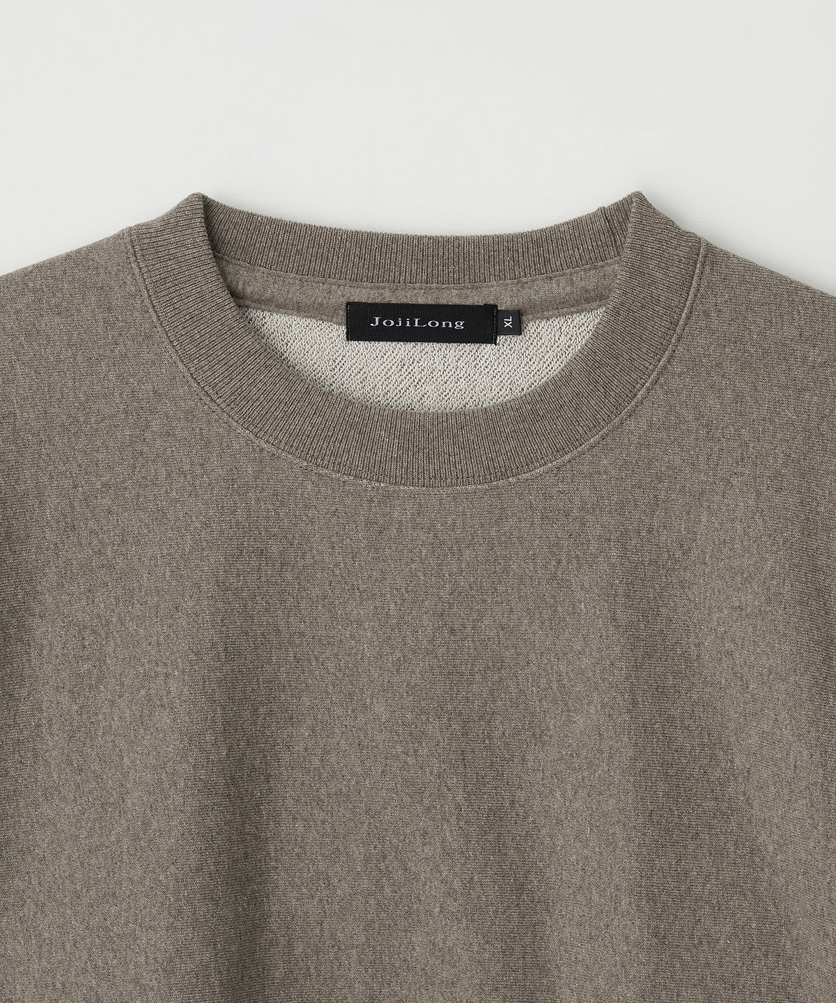 조질롱(JOJILONG) JN328 Classic Reverse Weave Sweatshirt - SAND MELANGE