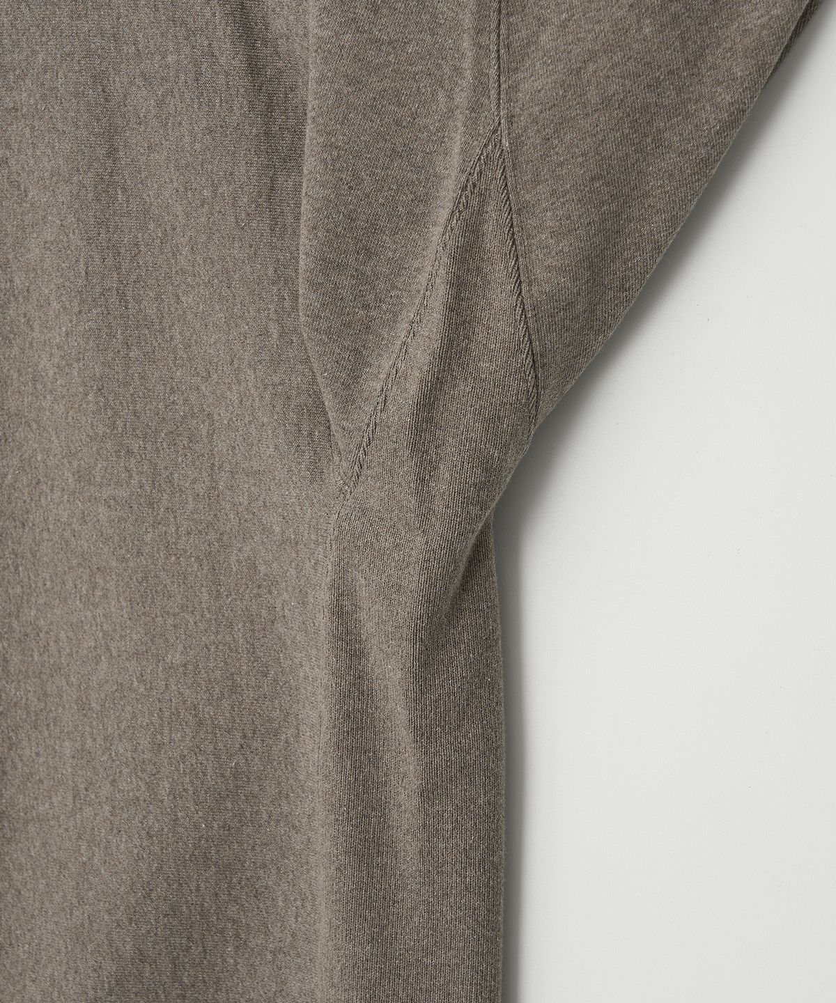 조질롱(JOJILONG) JN328 Classic Reverse Weave Sweatshirt - SAND MELANGE