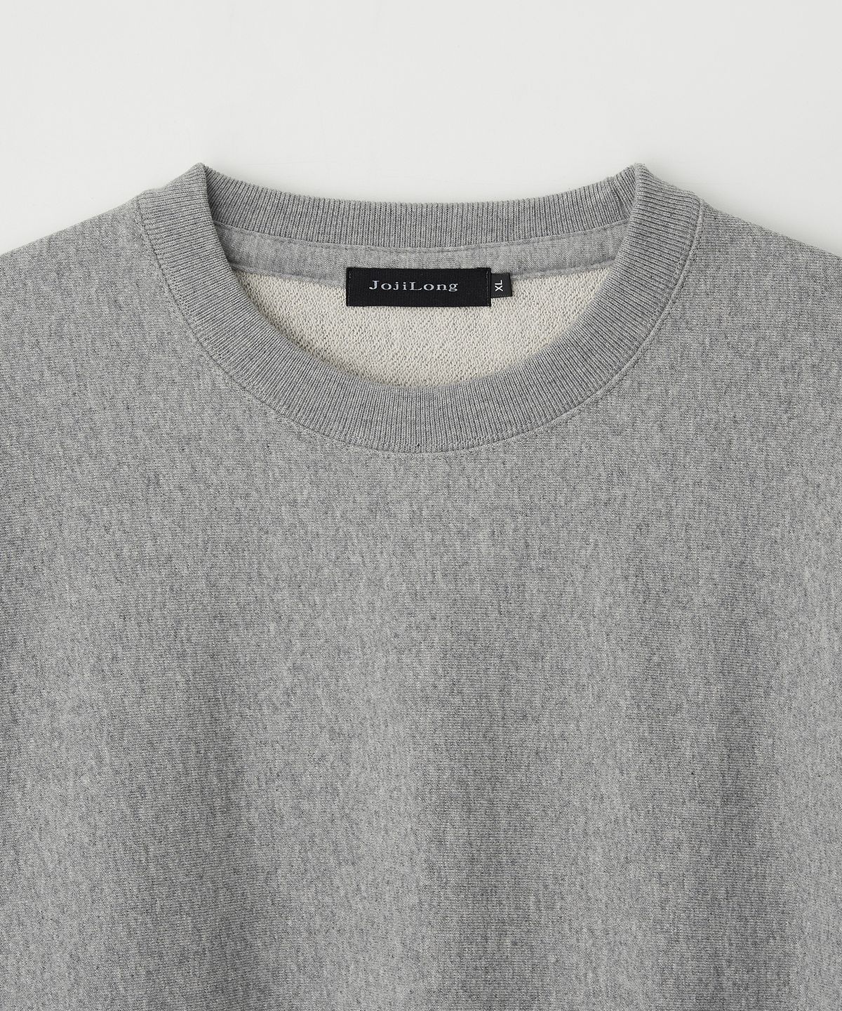 조질롱(JOJILONG) JN328 Classic Reverse Weave Sweatshirt - GREY MELANGE