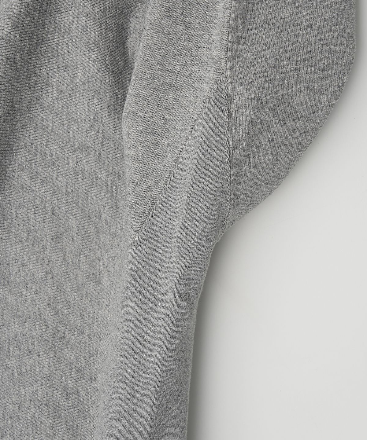 조질롱(JOJILONG) JN328 Classic Reverse Weave Sweatshirt - GREY MELANGE