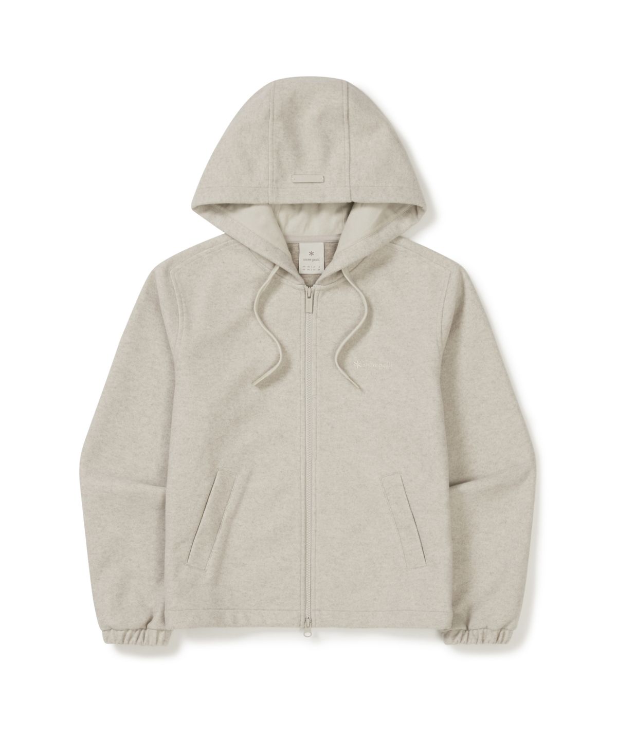 스노우피크 어패럴(SNOWPEAK APPAREL) 에센셜울 여성 후드 집업 (S25WWFFJ07) Oatmeal