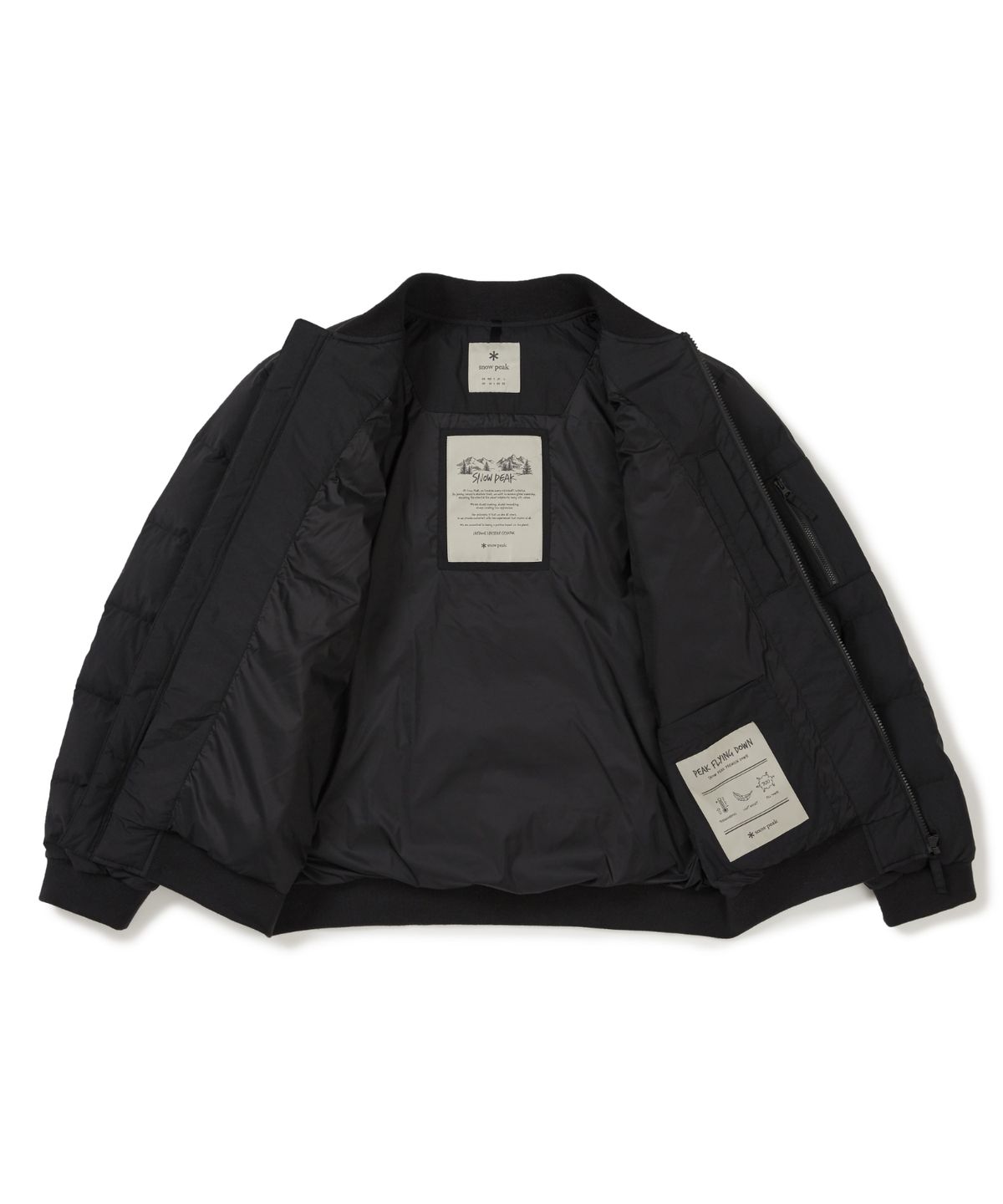 스노우피크 어패럴(SNOWPEAK APPAREL) 랜드에어 봄버 다운 자켓 (S25WMGDJ54) Black