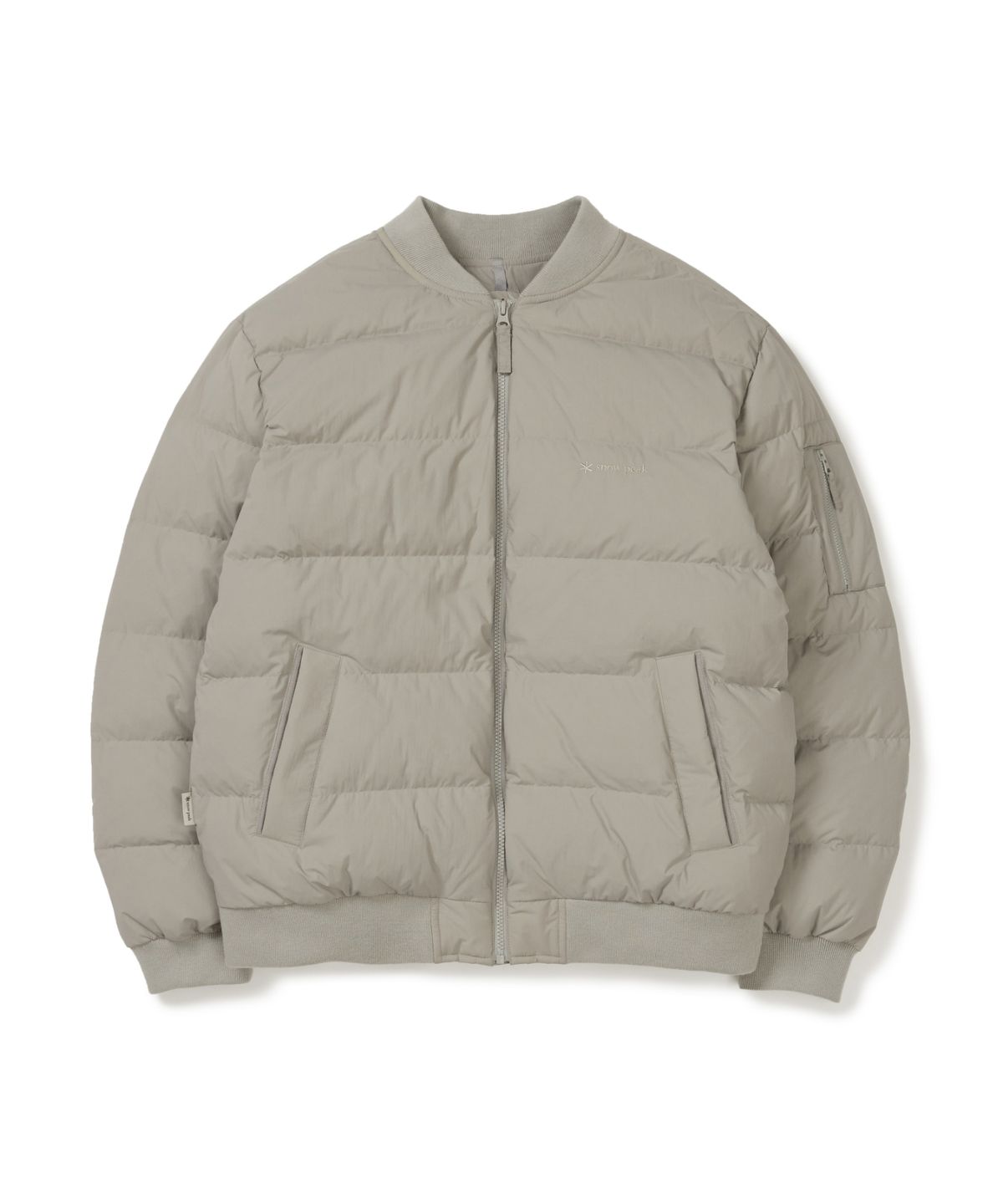 스노우피크 어패럴(SNOWPEAK APPAREL) 랜드에어 봄버 다운 자켓 (S25WMGDJ54) Warm Gray