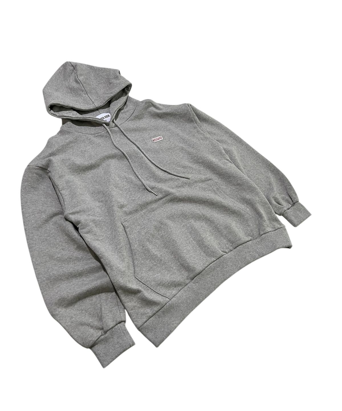 스케이터락(SK8ER ROCK) Small Logo Sweat Hoodie ((melange gray))