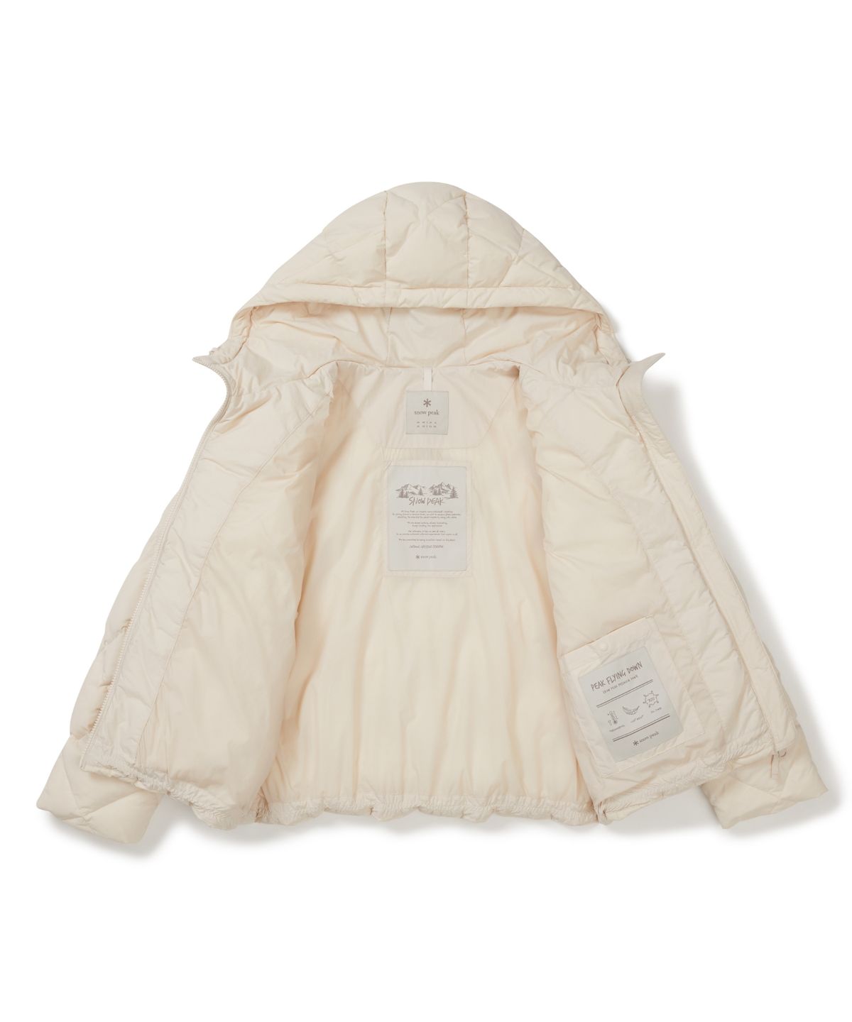 스노우피크 어패럴(SNOWPEAK APPAREL) 랜드에어 여성 다이아 퀼팅 다운 자켓 (S25WWGDJ45) Peach