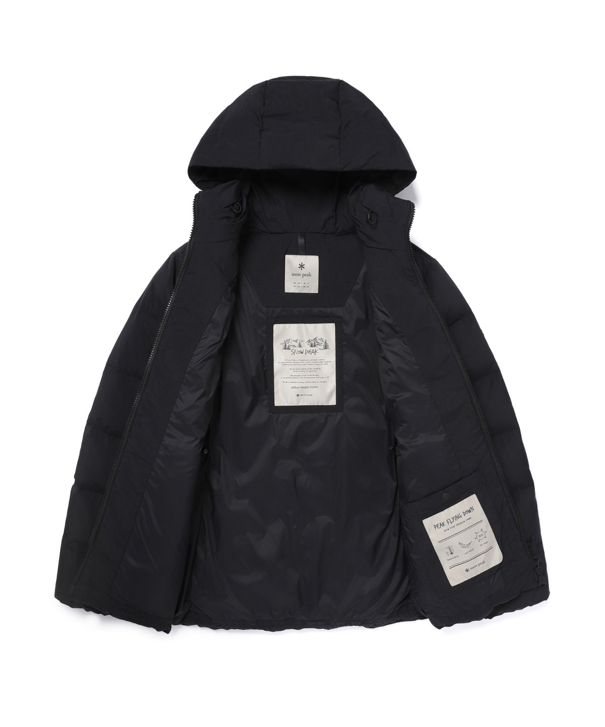 스노우피크 어패럴(SNOWPEAK APPAREL) 랜드에어 여성 후드 중기장 다운 자켓 (S25WWGDJ69) Black
