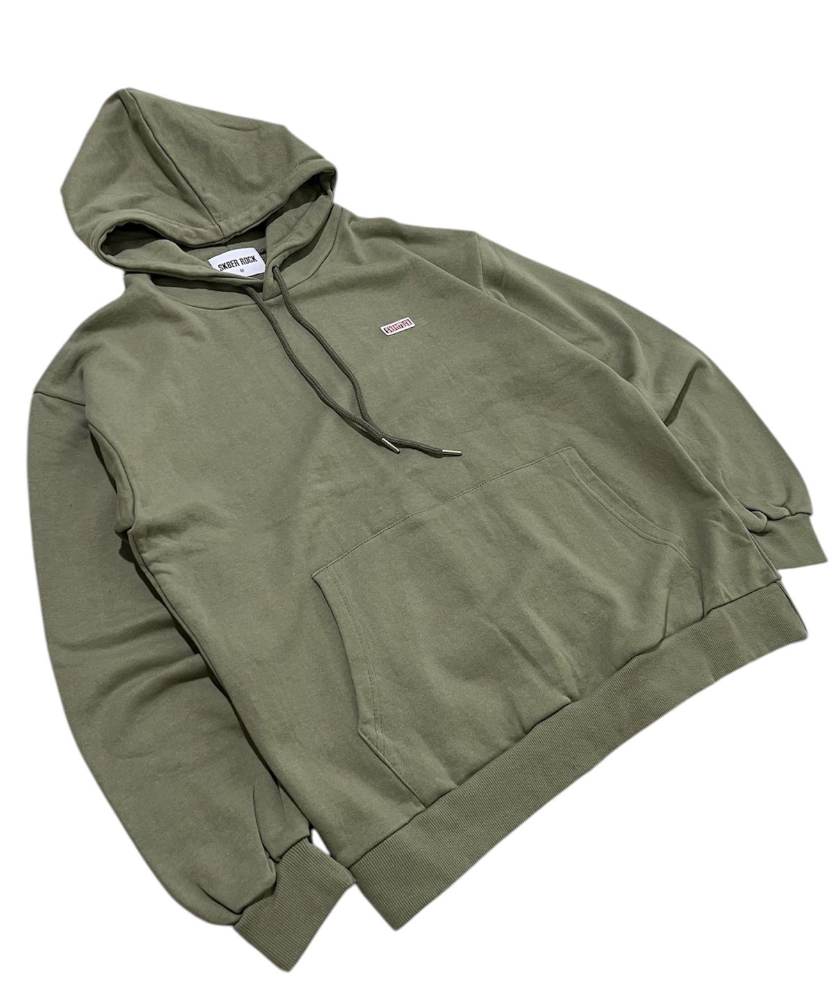 스케이터락(SK8ER ROCK) Small Logo Sweat Hoodie ((khaki))