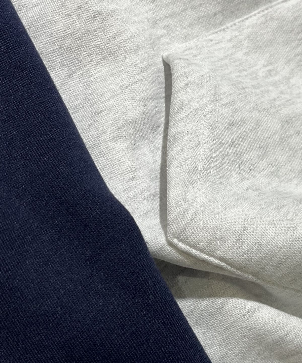 스케이터락(SK8ER ROCK) Star Patchwork Raglan Sweat Hoodie ((whitemelange*navy))