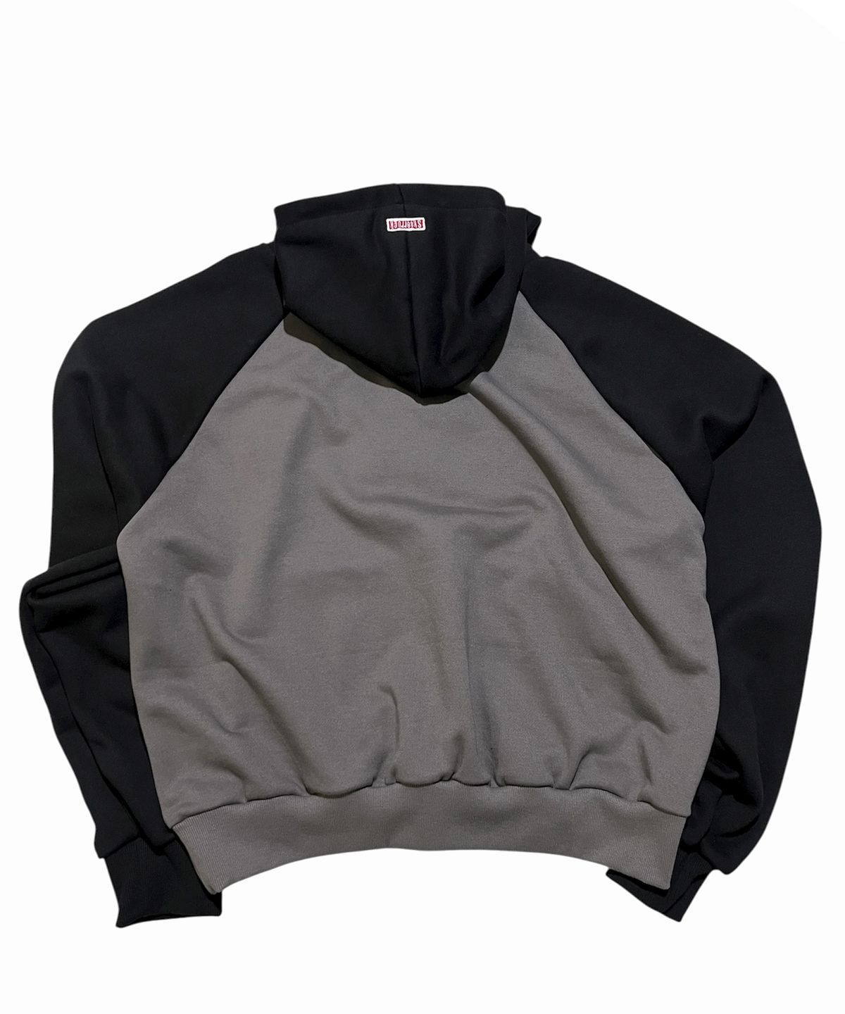 스케이터락(SK8ER ROCK) Star Patchwork Raglan Sweat Hoodie ((darkgray*black))
