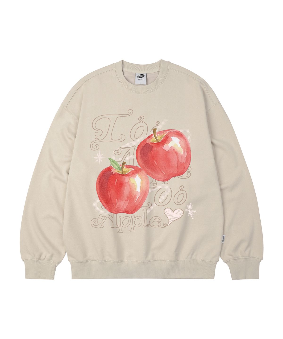 와일드락(WILDROCK) Too Apple 오버핏 맨투맨_9 COL