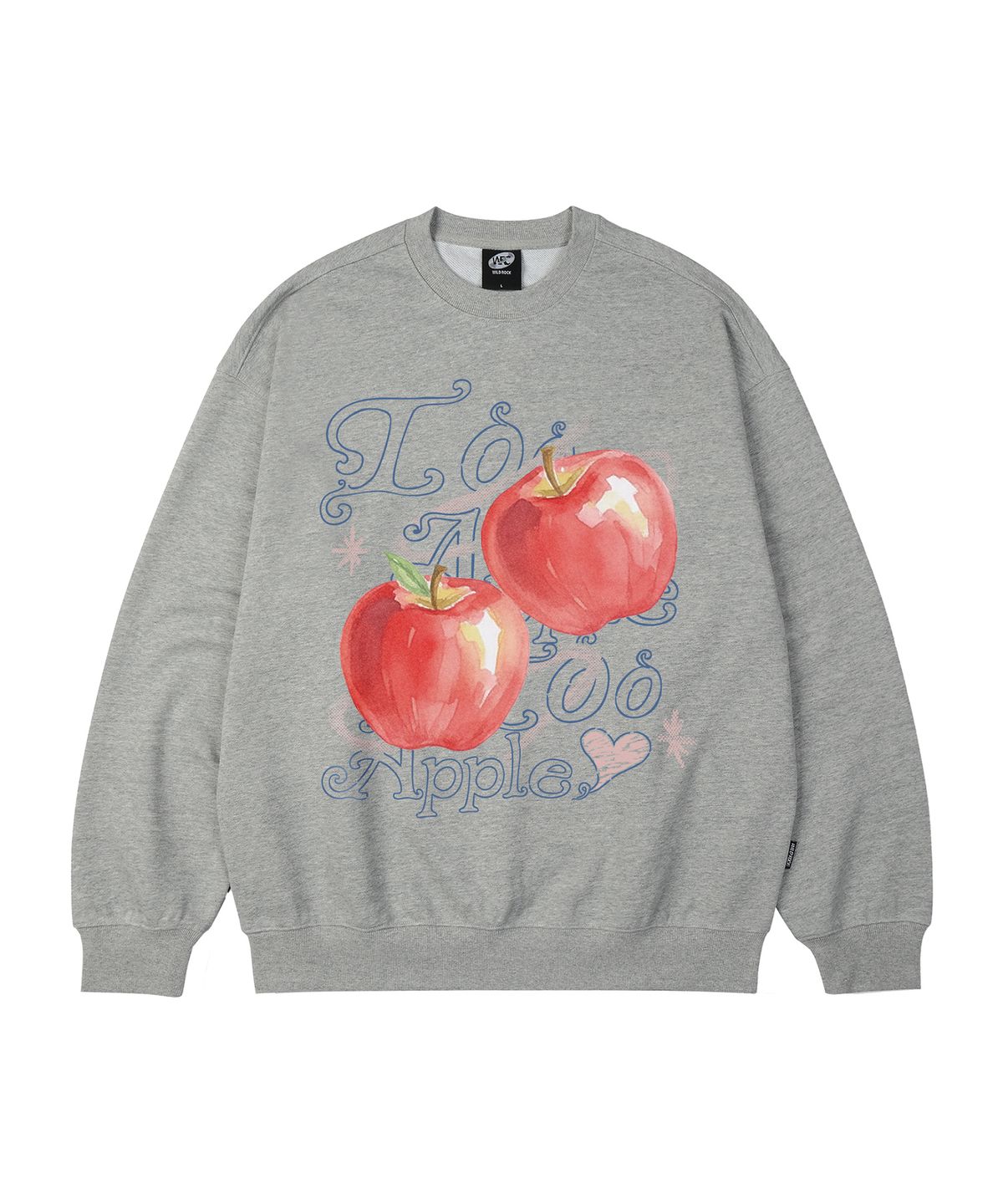 와일드락(WILDROCK) Too Apple 오버핏 맨투맨_9 COL