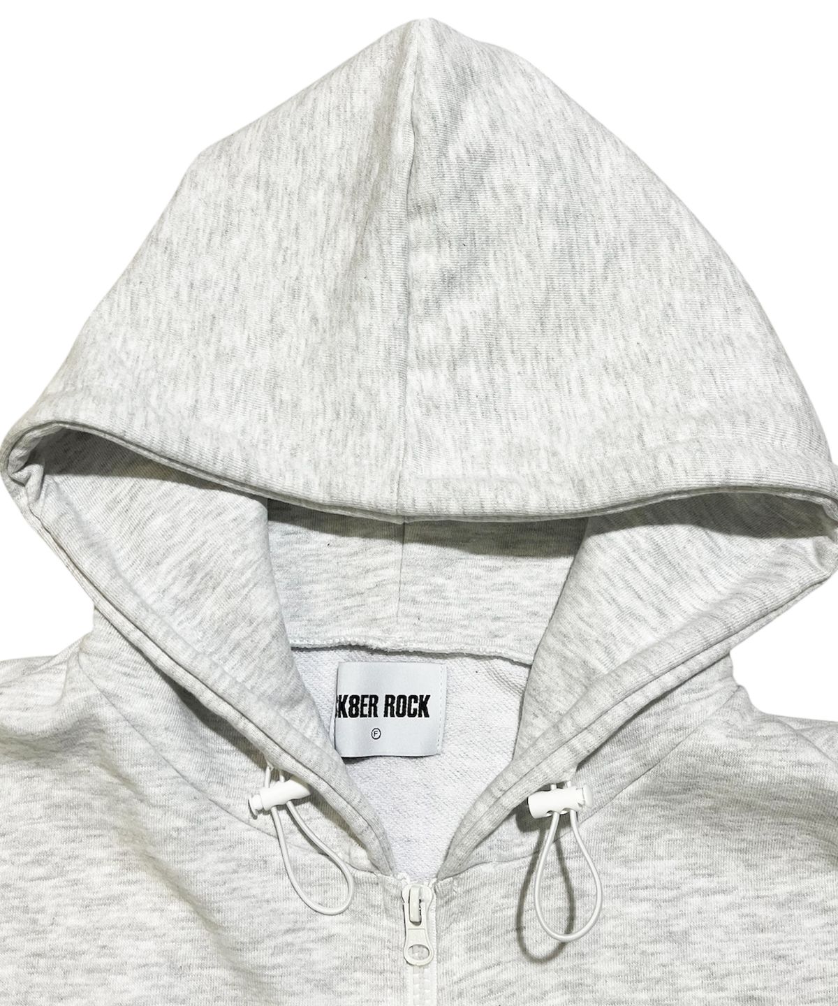 스케이터락(SK8ER ROCK) Neo Sweat Hood Zip-Up Vest ((white melange))