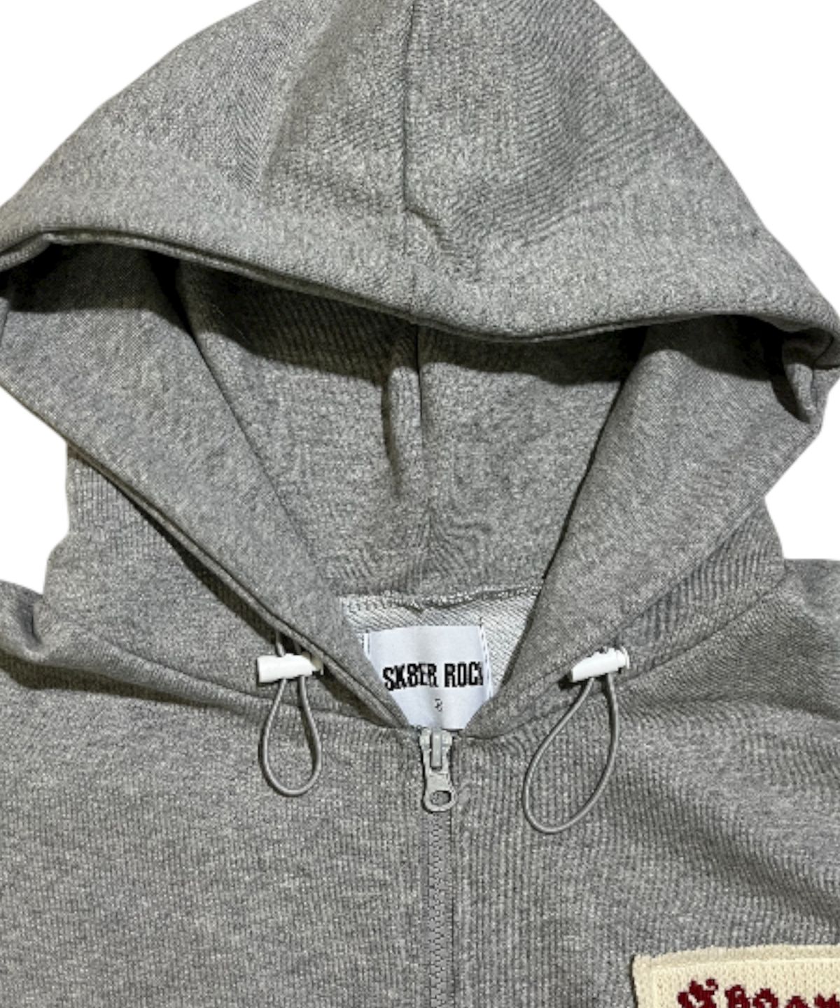 스케이터락(SK8ER ROCK) Neo Sweat Hood Zip-Up Vest ((melange gray))