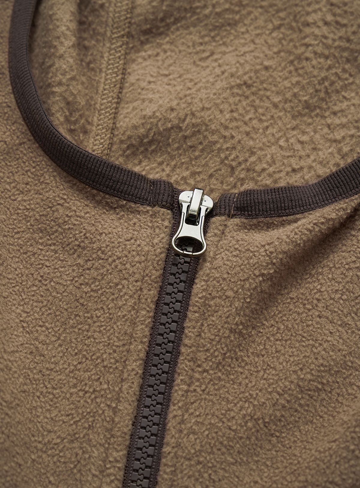 더바넷(THEBARNNET) Molten Fleece Zip-Up Hoodie_Beige
