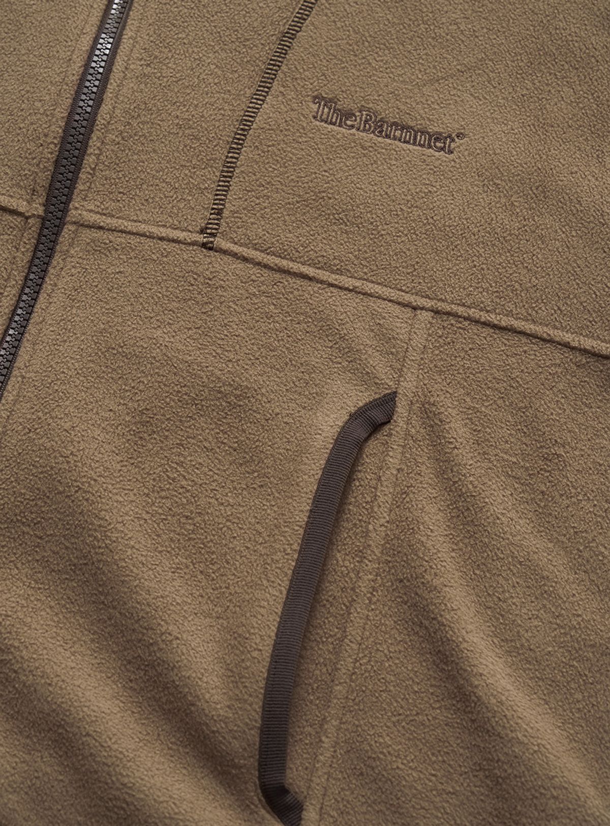 더바넷(THEBARNNET) Molten Fleece Zip-Up Hoodie_Beige