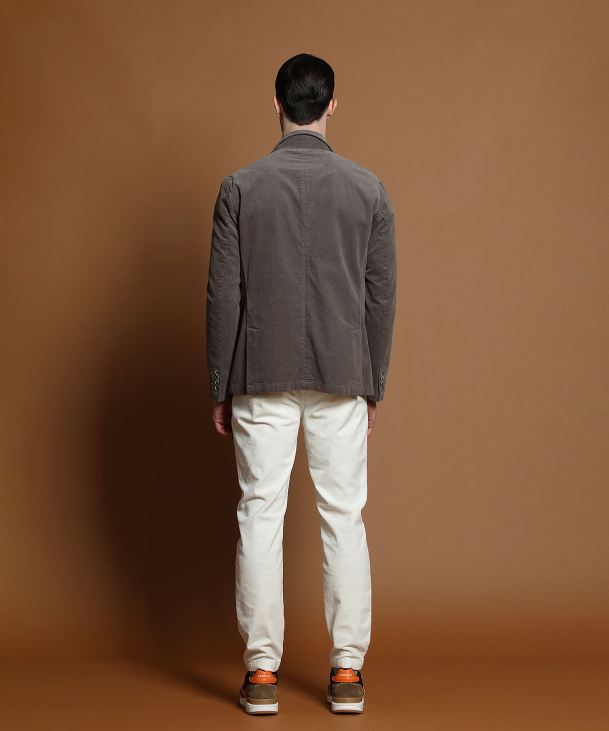 빠니깔레(PANICALE) 차콜 슬림핏 코듀로이 자켓