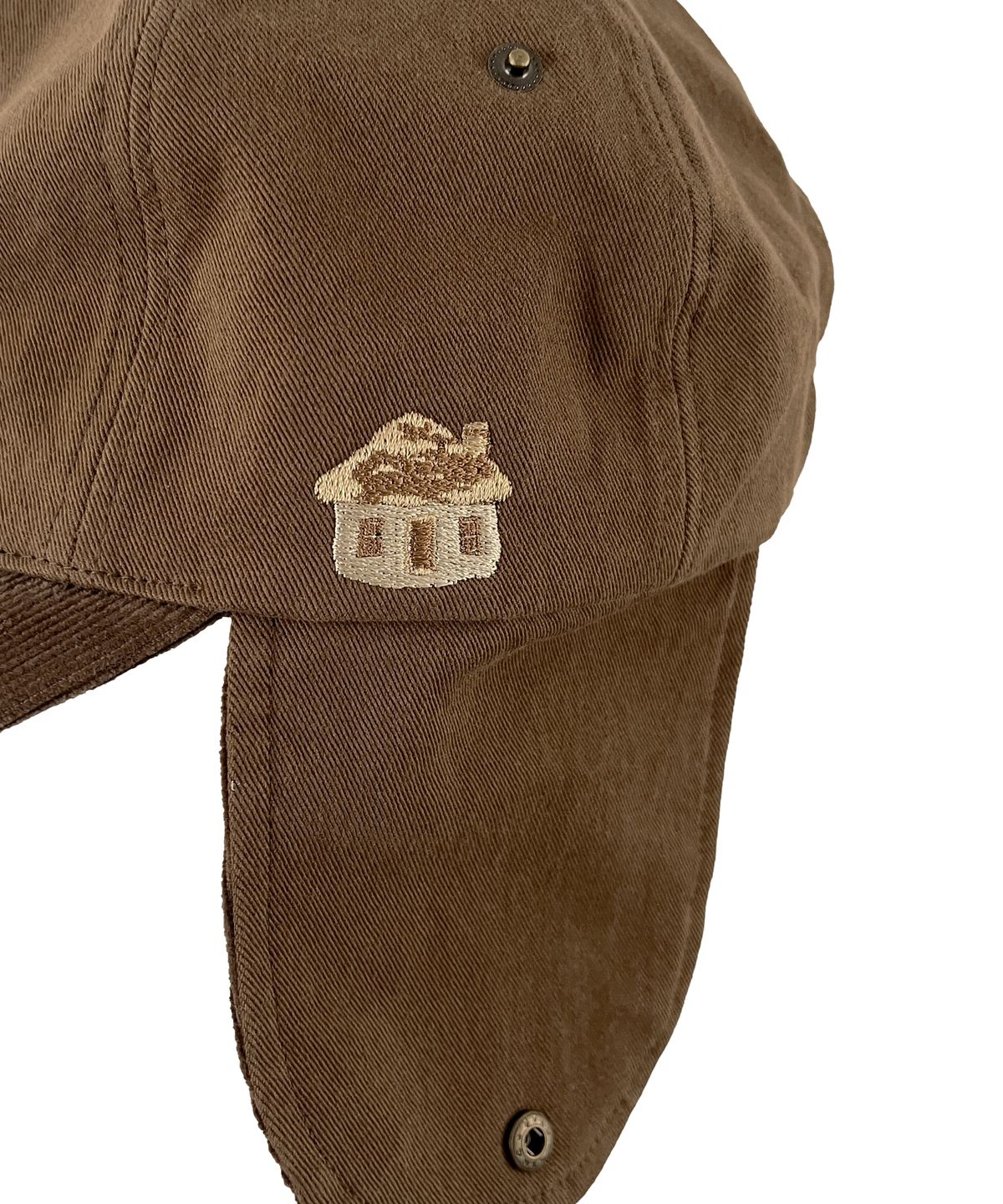 더콜디스트모먼트(THE COLDEST MOMENT) TCM house earflap cap (brown)