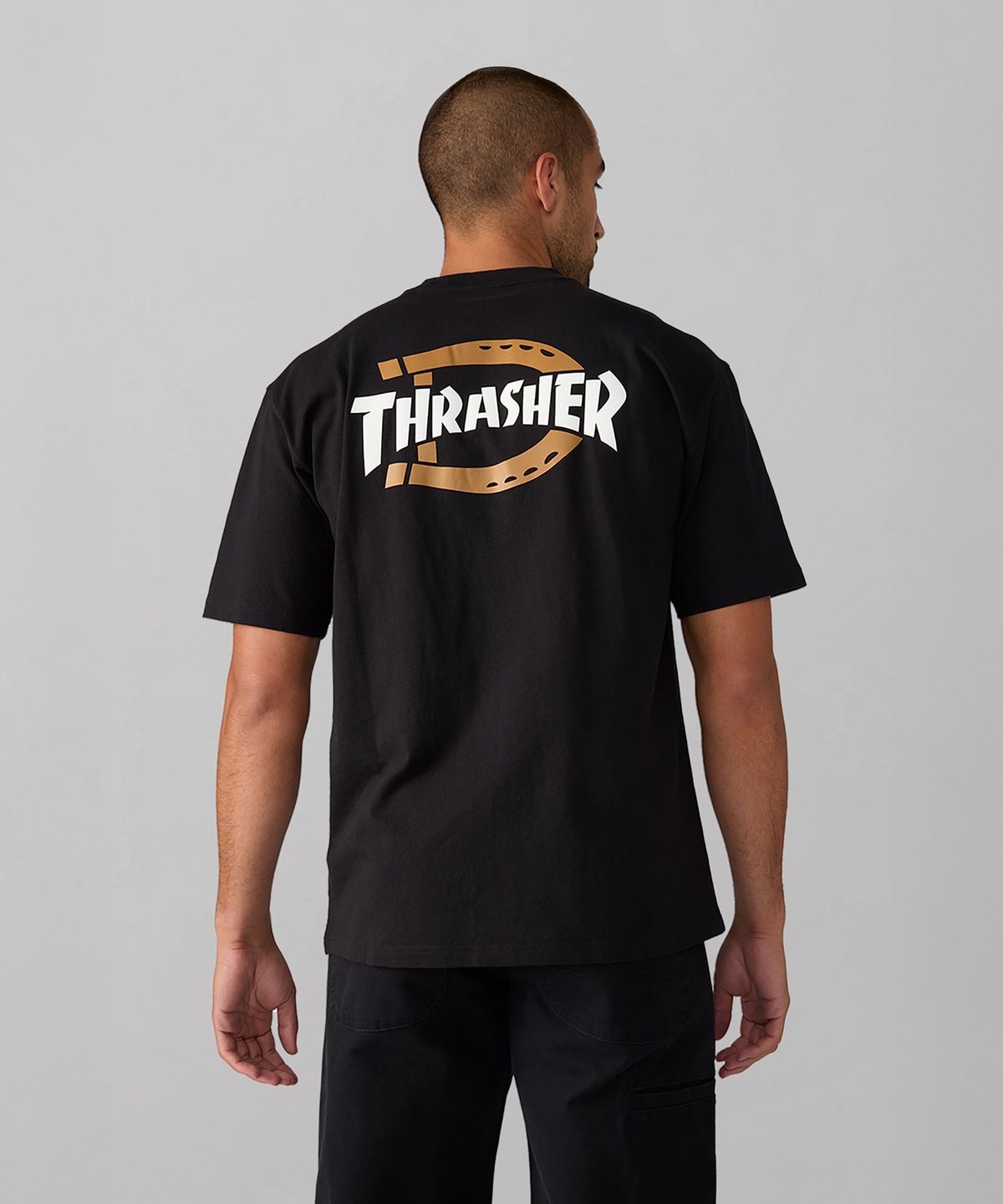 디키즈(DICKIES) 디키즈 X 트레셔 릴렉스드 그래픽 티셔츠 Black