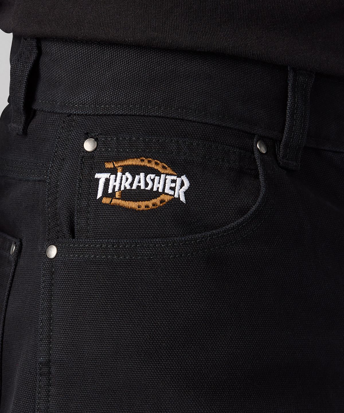 디키즈(DICKIES) 디키즈 X 트레셔 루즈핏 팬츠 Black