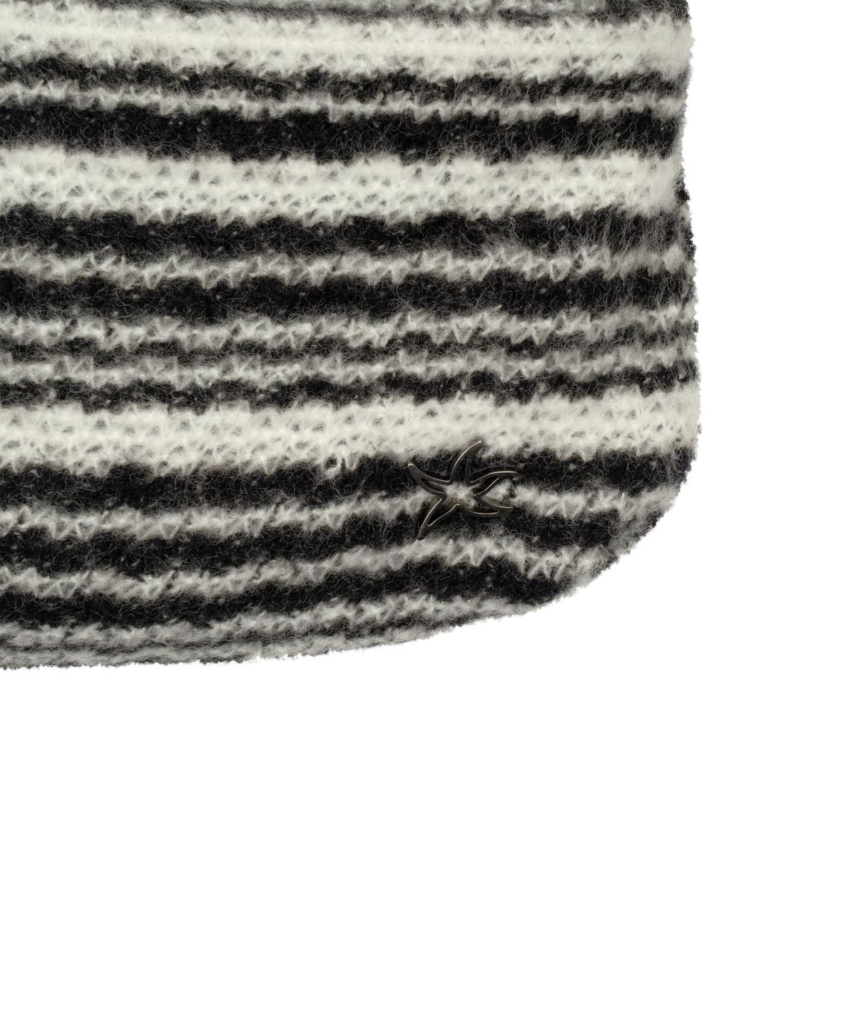 더콜디스트모먼트(THE COLDEST MOMENT) TCM stripe knit mini bag (black)