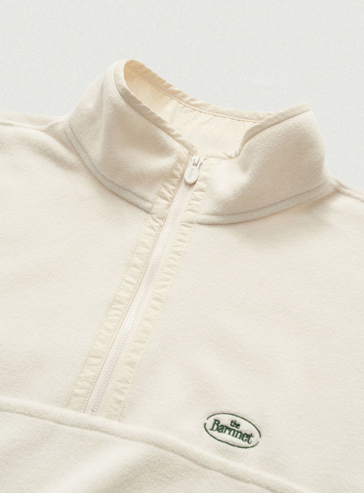 더바넷(THEBARNNET) Laska Fleece Half-Zip Pullover_Ivory