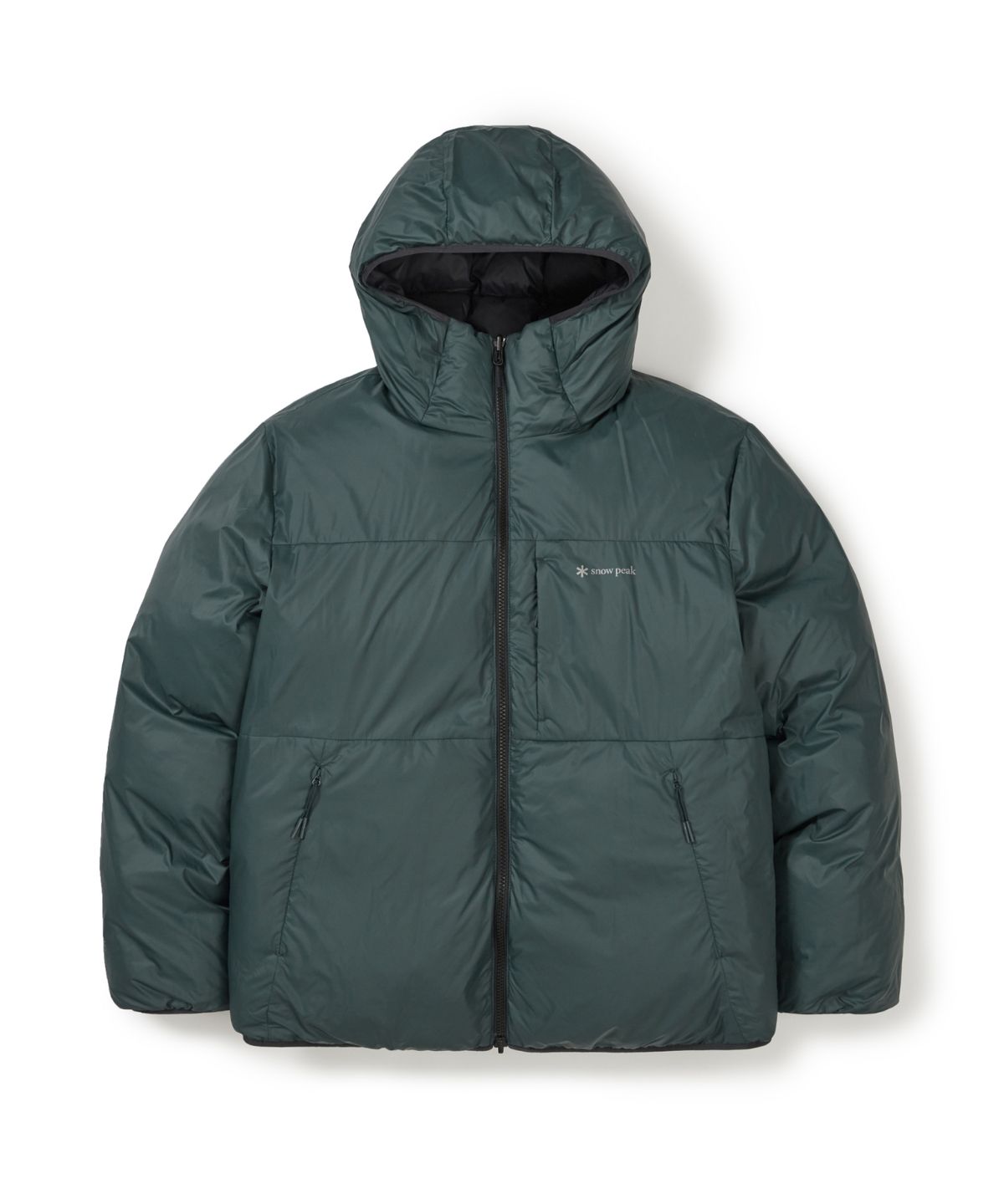 스노우피크 어패럴(SNOWPEAK APPAREL) 에어노바 퍼텍스 리버시블 후드 헤비 다운 자켓 (S25WUPDJ14) Black