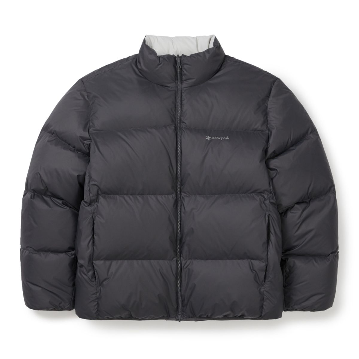 스노우피크 어패럴(SNOWPEAK APPAREL) 에어노바 퍼텍스 리버시블 스탠드넥 헤비 다운 자켓 (S25WMPDJ16) Charcoal