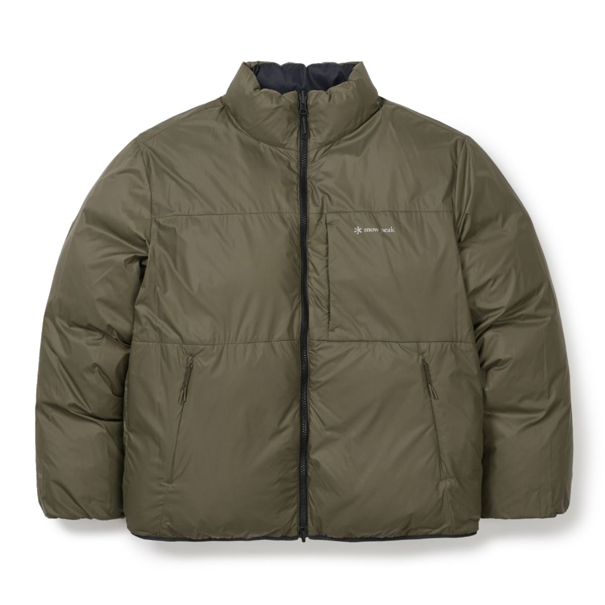 스노우피크 어패럴(SNOWPEAK APPAREL) 에어노바 퍼텍스 리버시블 스탠드넥 헤비 다운 자켓 (S25WMPDJ16) Black