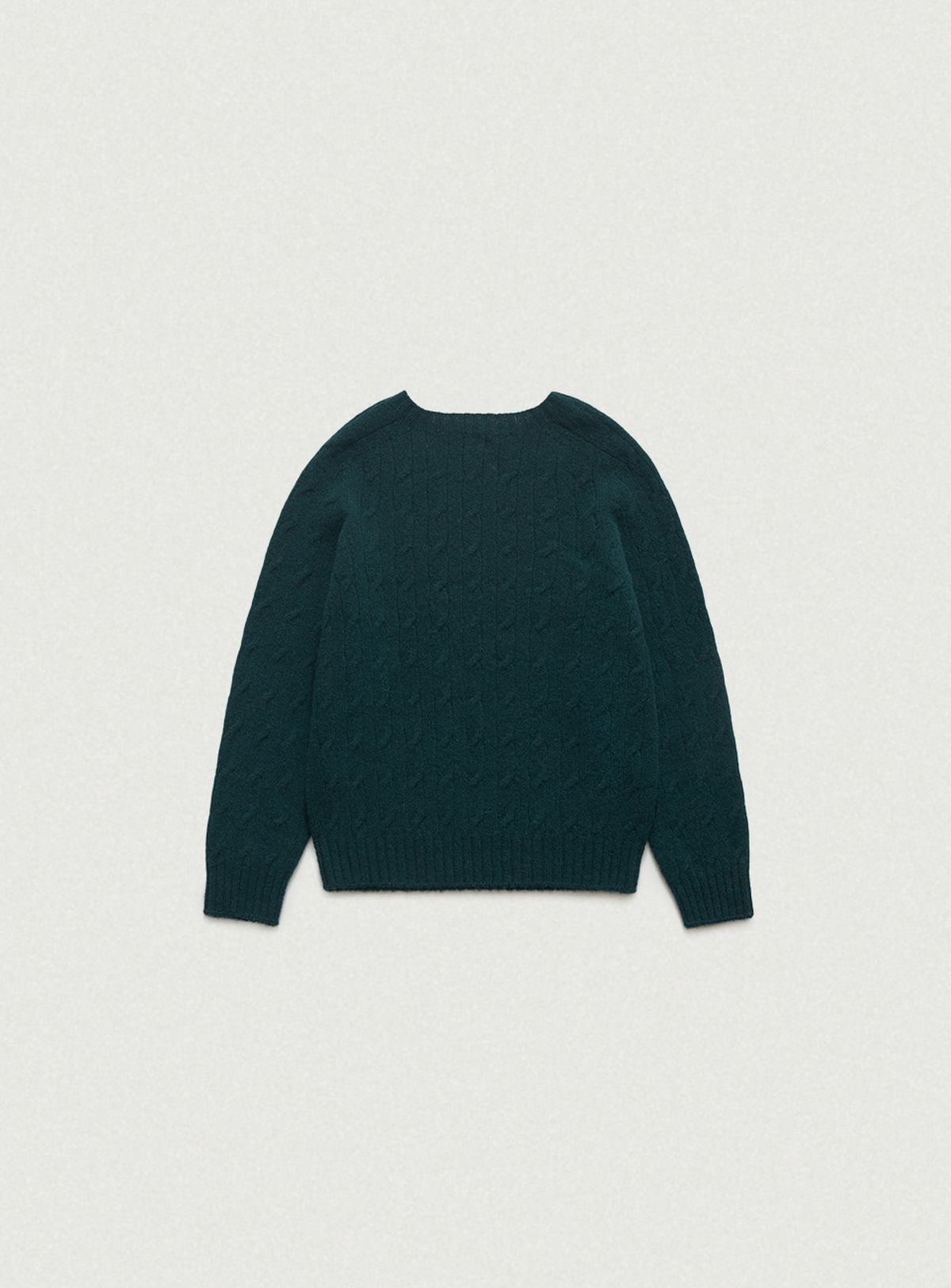 더바넷(THEBARNNET) Shaggy Dog Knit Sweater_Green