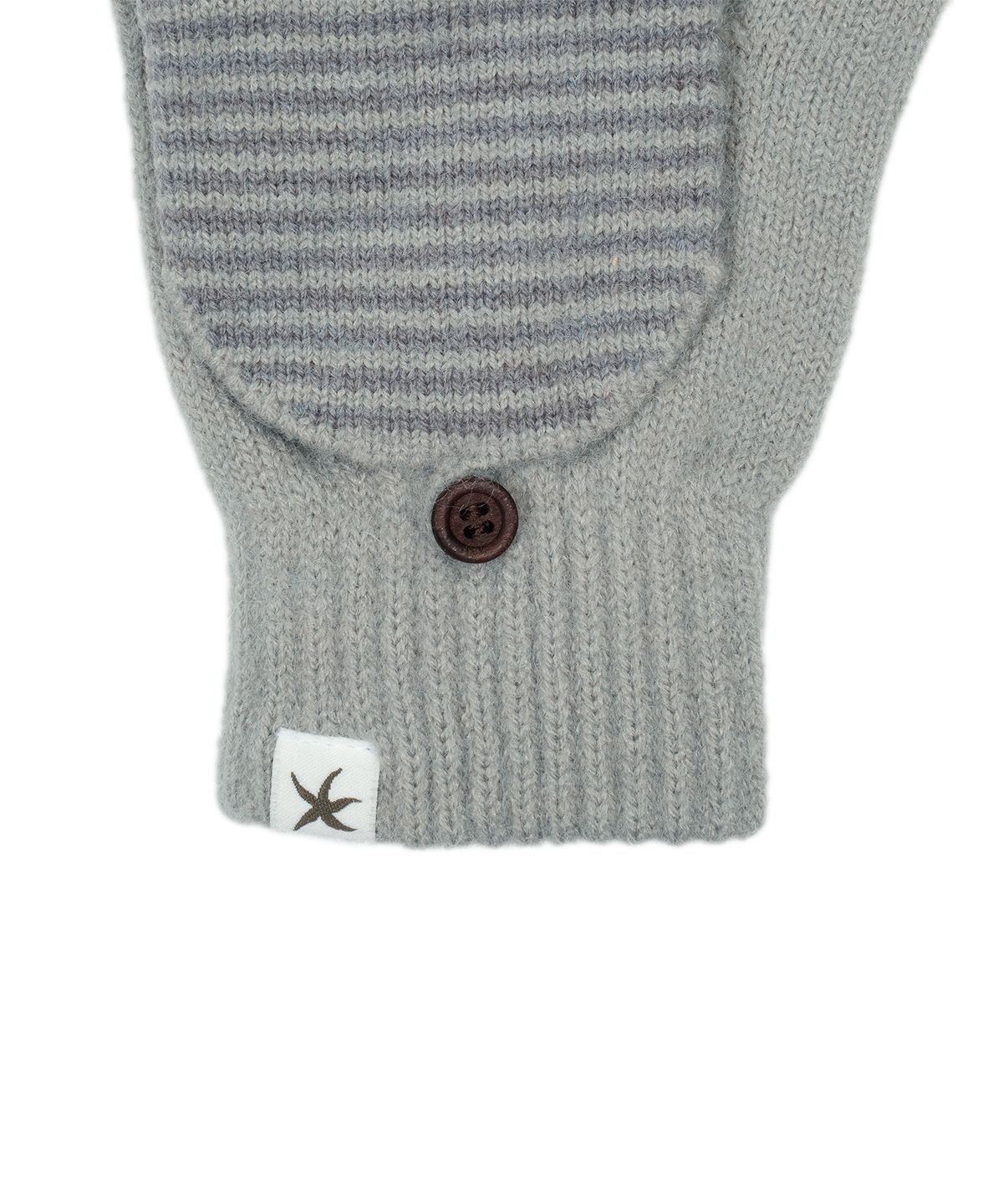 더콜디스트모먼트(THE COLDEST MOMENT) TCM stripe twofold mitten glove (grey)