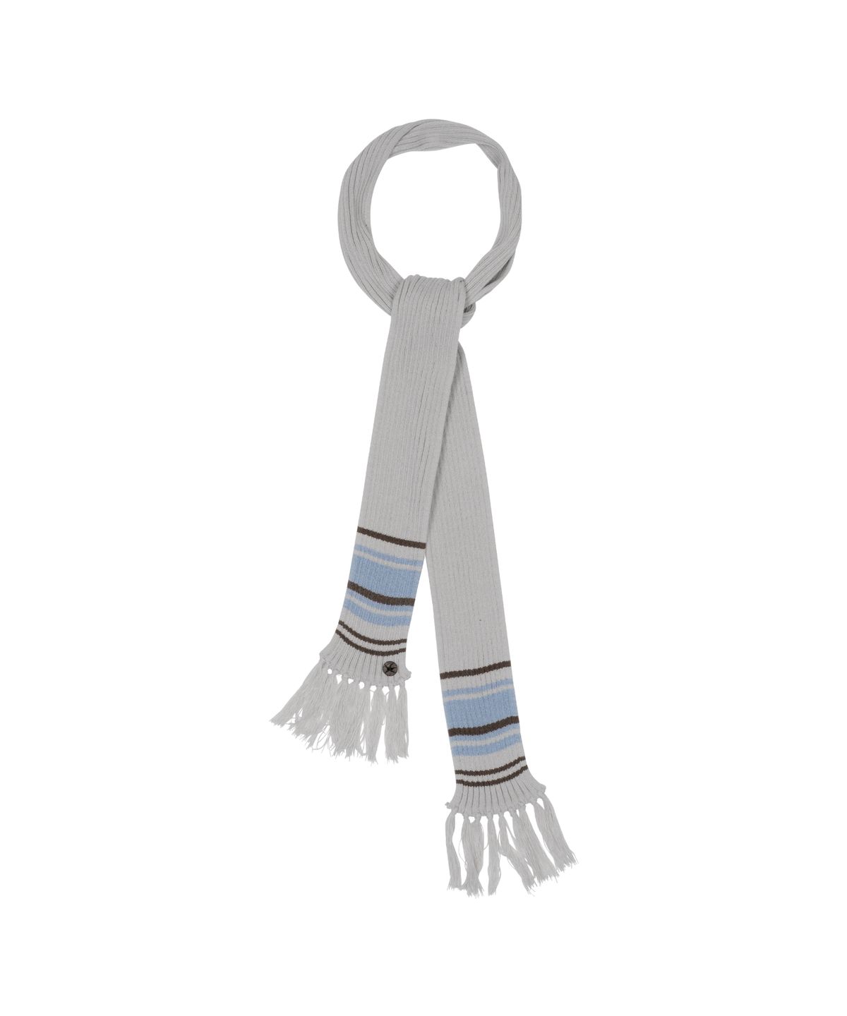더콜디스트모먼트(THE COLDEST MOMENT) TCM mini logo button color muffler (light grey)
