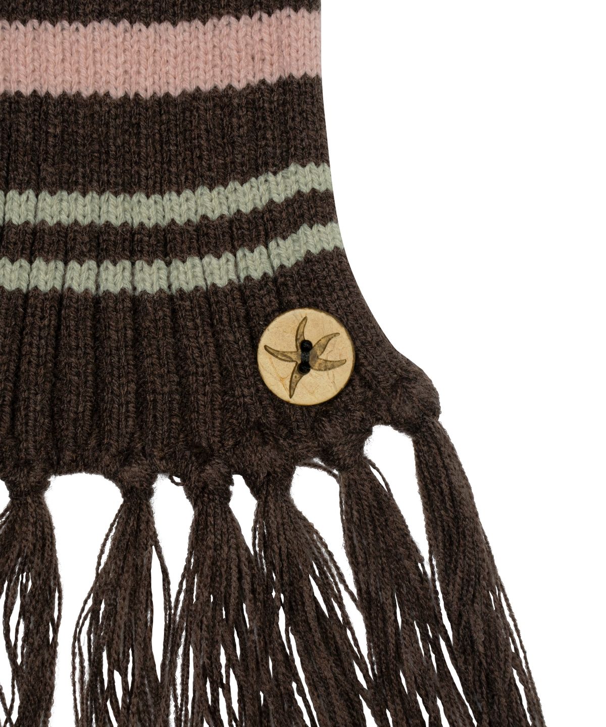 더콜디스트모먼트(THE COLDEST MOMENT) TCM mini logo button color muffler (brown)