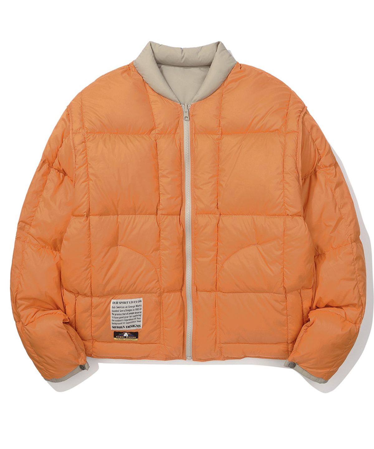 시에라디자인(SIERRA DESIGNS) 맥데임(McDAME) 리버시블 경량 구스다운 자켓 BEIGE