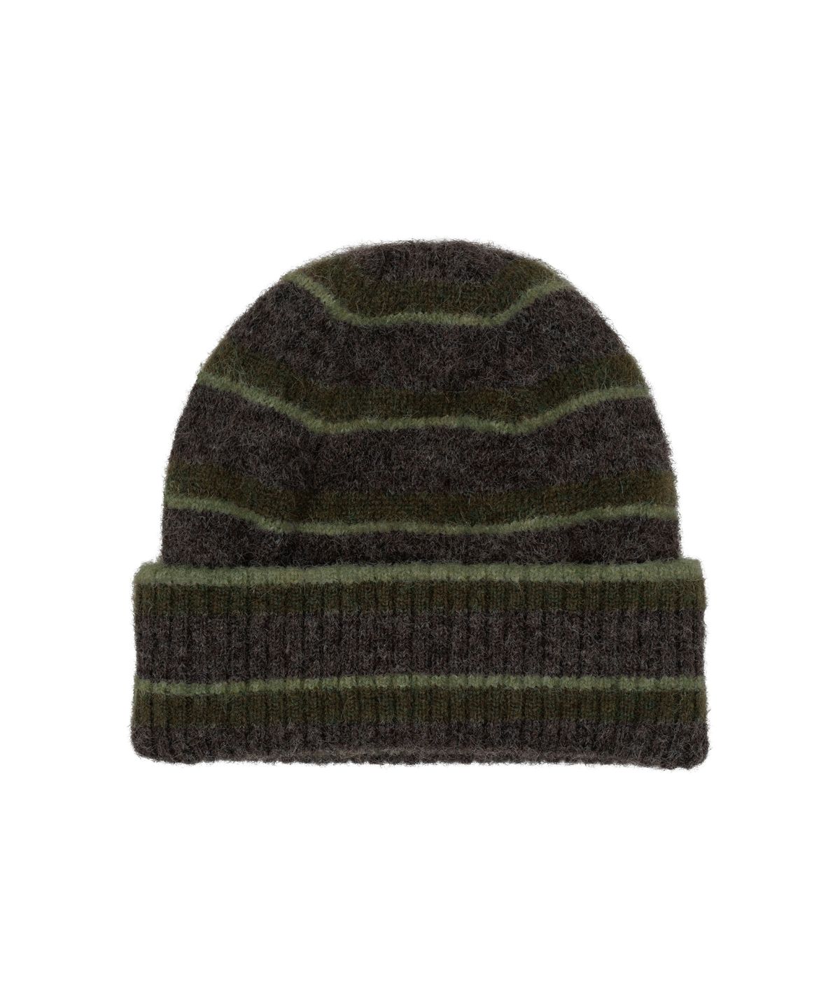 더콜디스트모먼트(THE COLDEST MOMENT) TCM mohair stripe beanie (khaki)