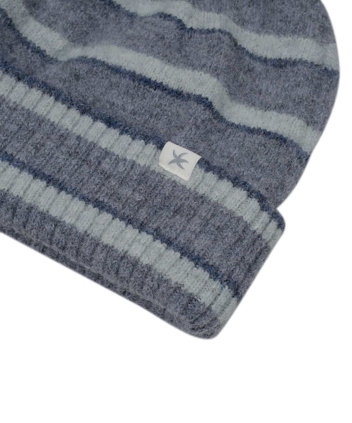 더콜디스트모먼트(THE COLDEST MOMENT) TCM mohair stripe beanie (blue)