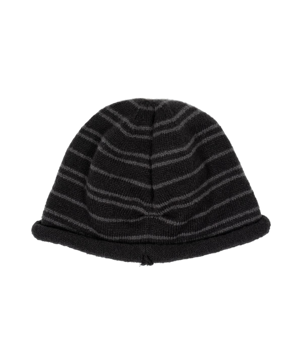 더콜디스트모먼트(THE COLDEST MOMENT) TCM stripe bottle beanie (charcoal/grey)