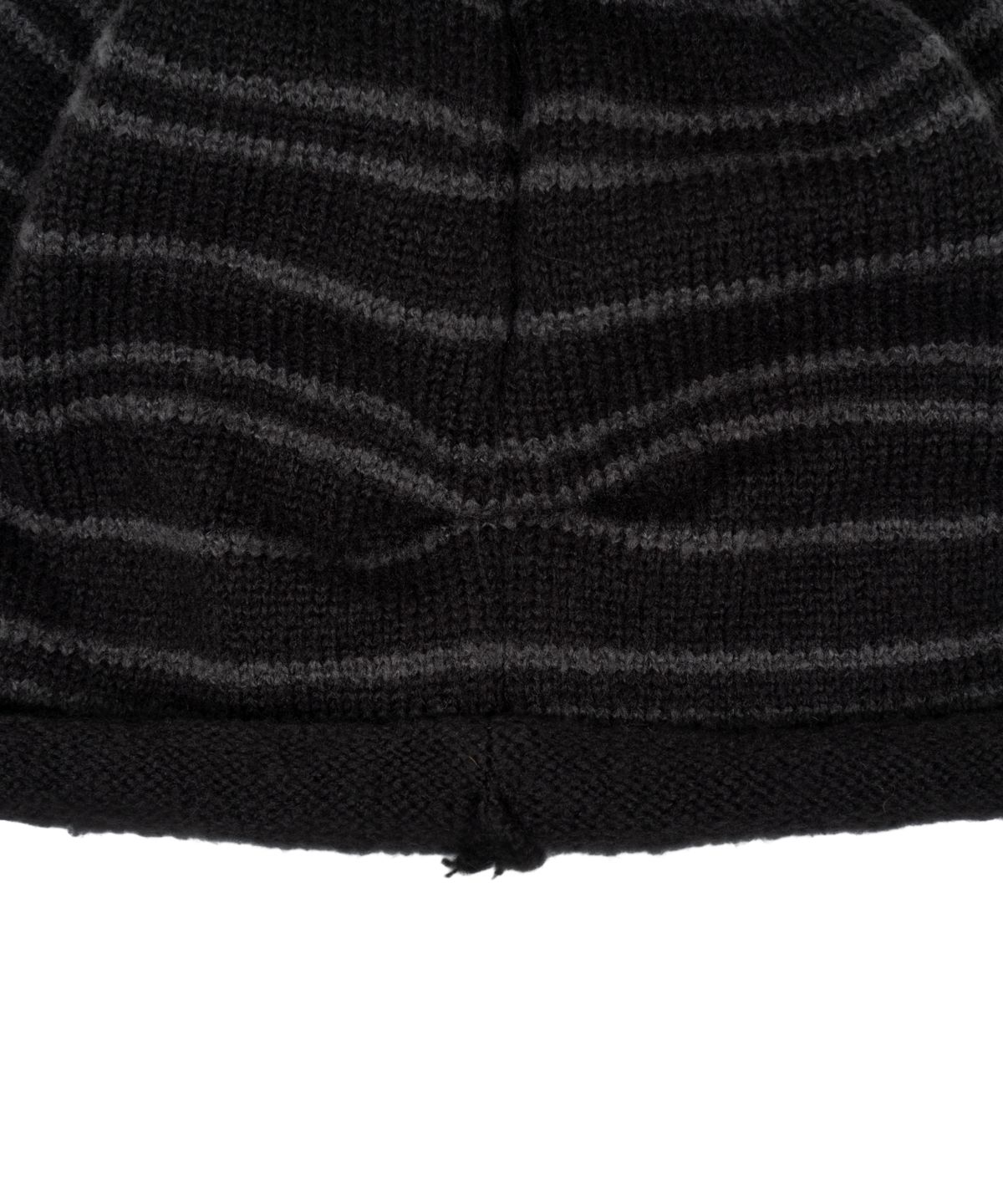 더콜디스트모먼트(THE COLDEST MOMENT) TCM stripe bottle beanie (charcoal/grey)