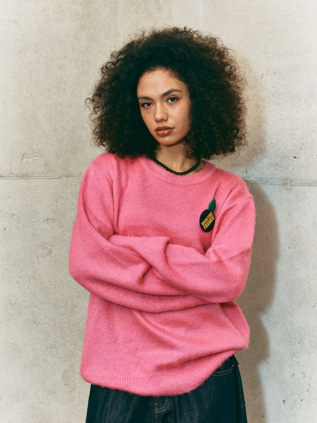 하이타이드 프랭키(HIGHTIDEFRANKIE) Frankie 3 Pins Round Knit Pink
