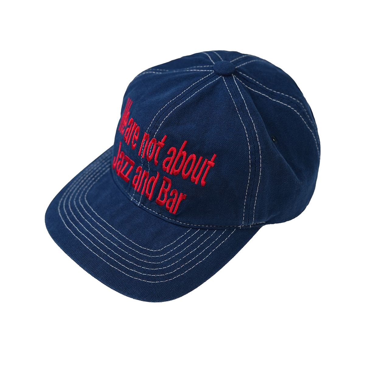 재즈앤바(JAZZ&BAR) [Restock]6 Panel Washed Logo Cap - WNJB (Washed Navy)