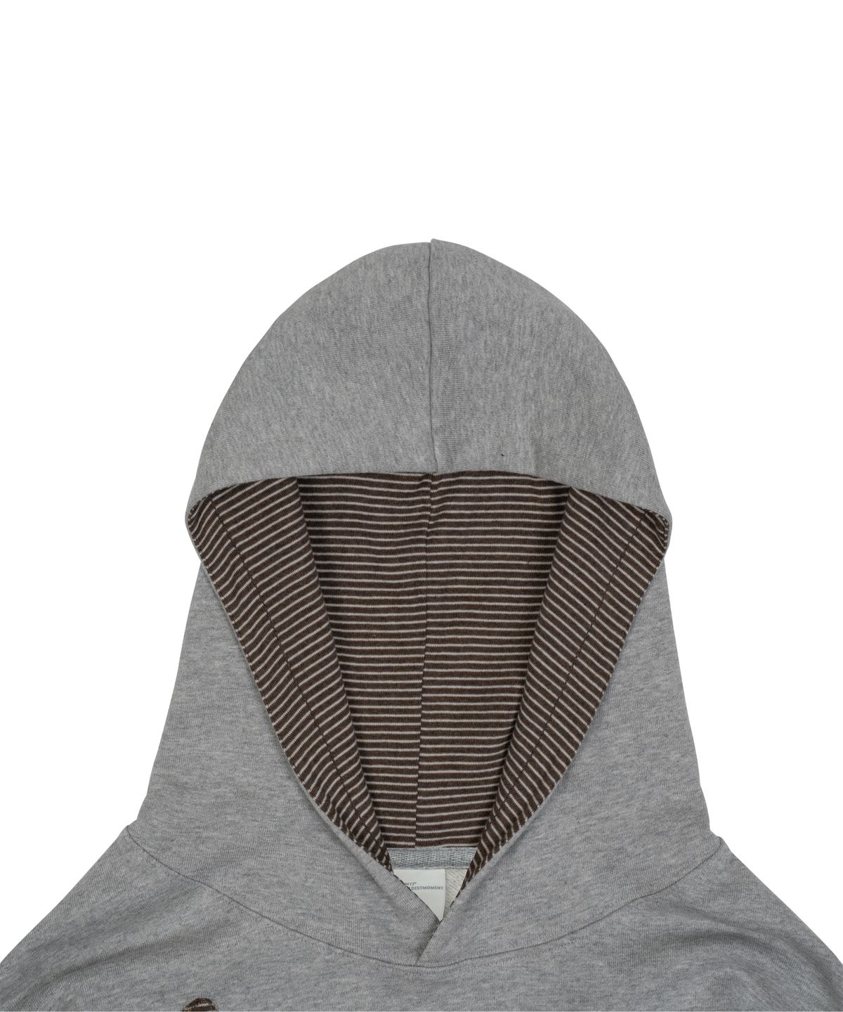 더콜디스트모먼트(THE COLDEST MOMENT) TCM stripe horse hoodie (melange grey)