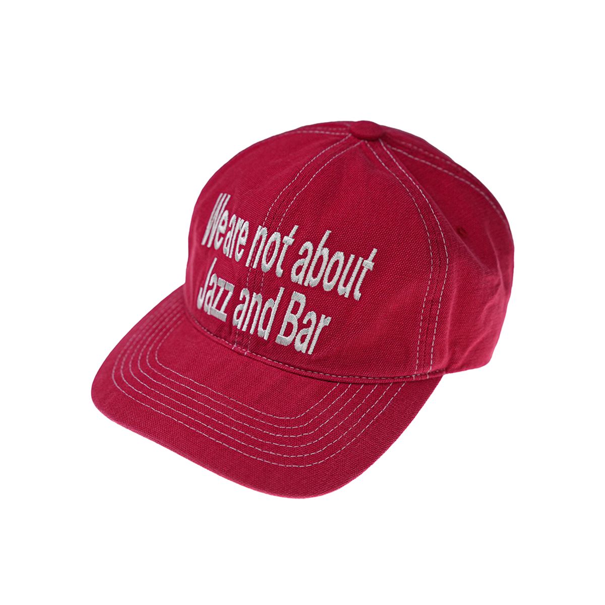 재즈앤바(JAZZ&BAR) [Restock]6 Panel Washed Logo Cap - WNJB (Washed Red)
