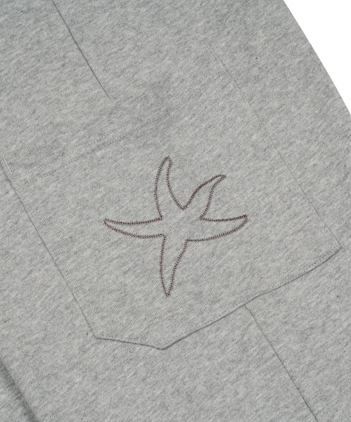 더콜디스트모먼트(THE COLDEST MOMENT) TCM cargo logo sweat pants (melange grey)