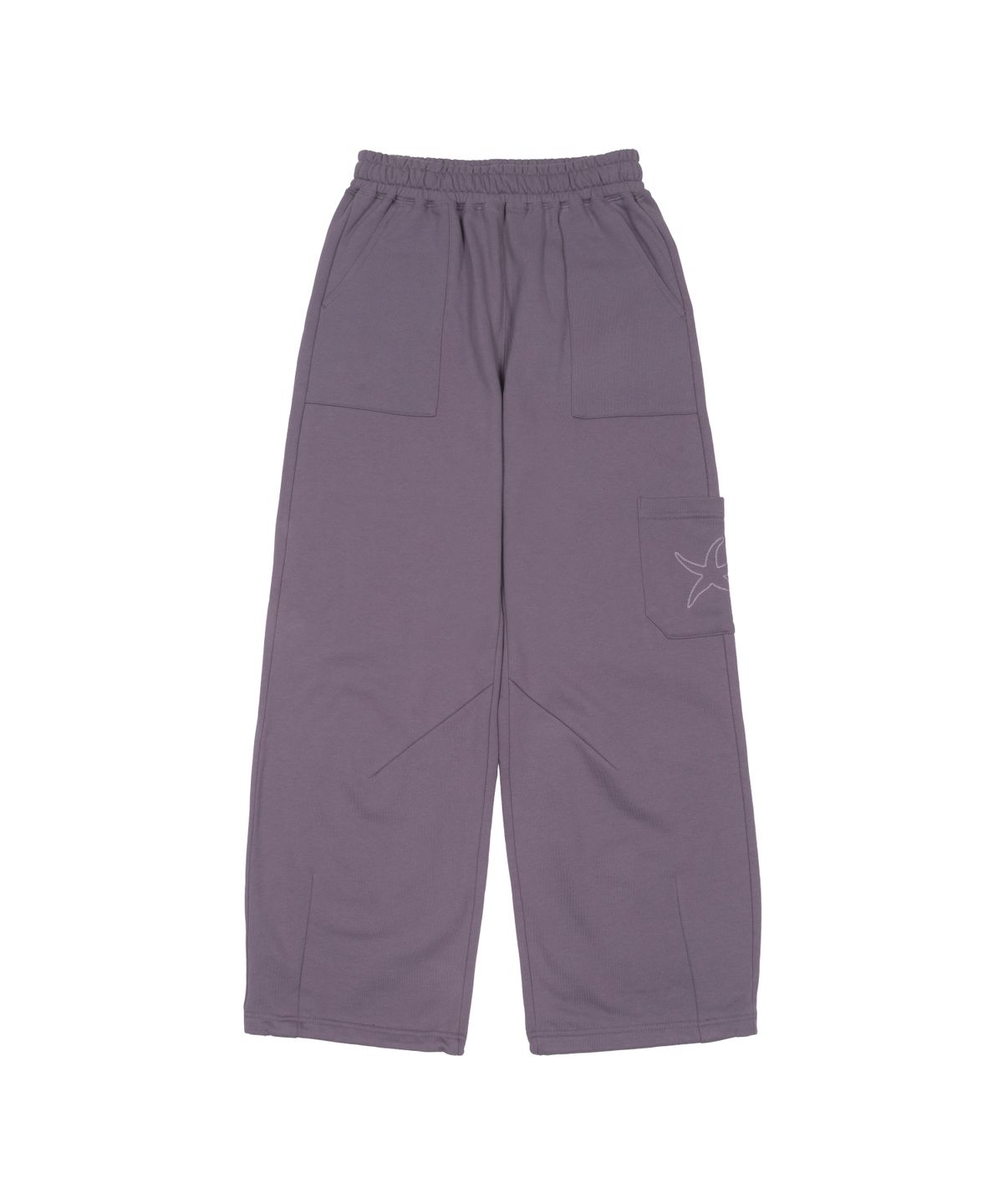 더콜디스트모먼트(THE COLDEST MOMENT) TCM cargo logo sweat pants (purple)