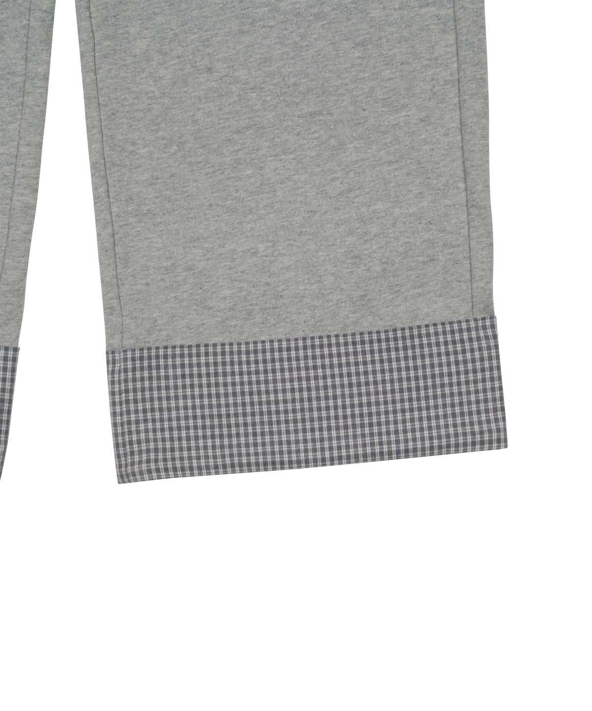 더콜디스트모먼트(THE COLDEST MOMENT) TCM hidden check sweat pants (melange grey)
