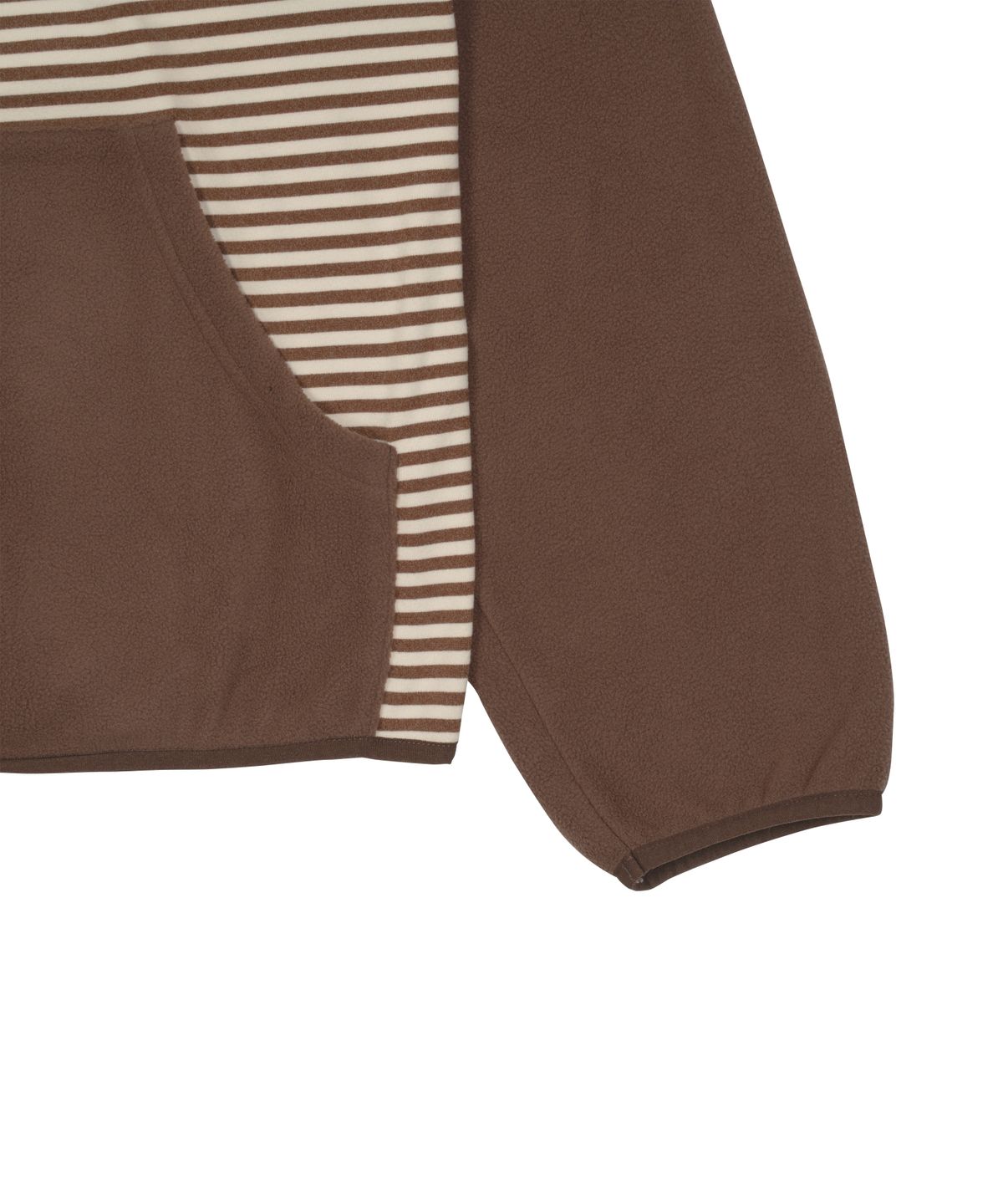 더콜디스트모먼트(THE COLDEST MOMENT) TCM stripe raglan fleece jacket (brown)