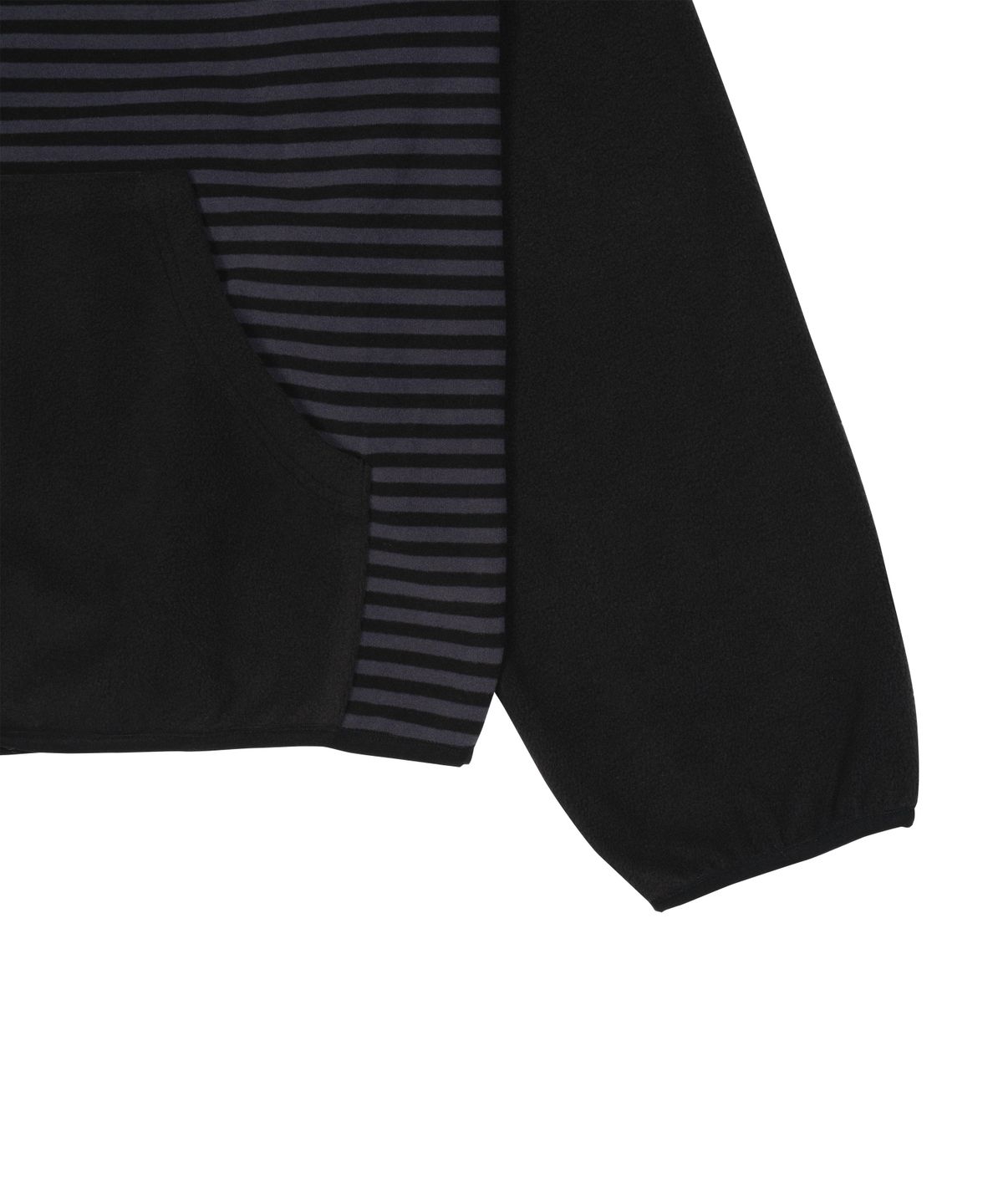 더콜디스트모먼트(THE COLDEST MOMENT) TCM stripe raglan fleece jacket (charcoal)